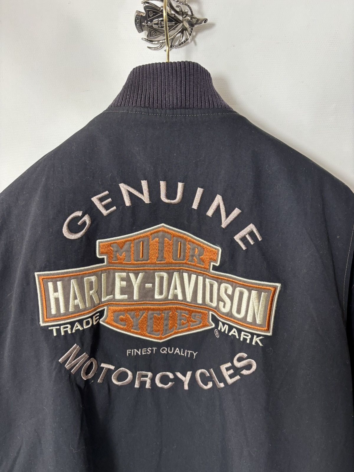Vintage Vintage Harley Davidson Quitted Bomber Jacket Size US XXL / EU 58 / 5 - 4 Thumbnail