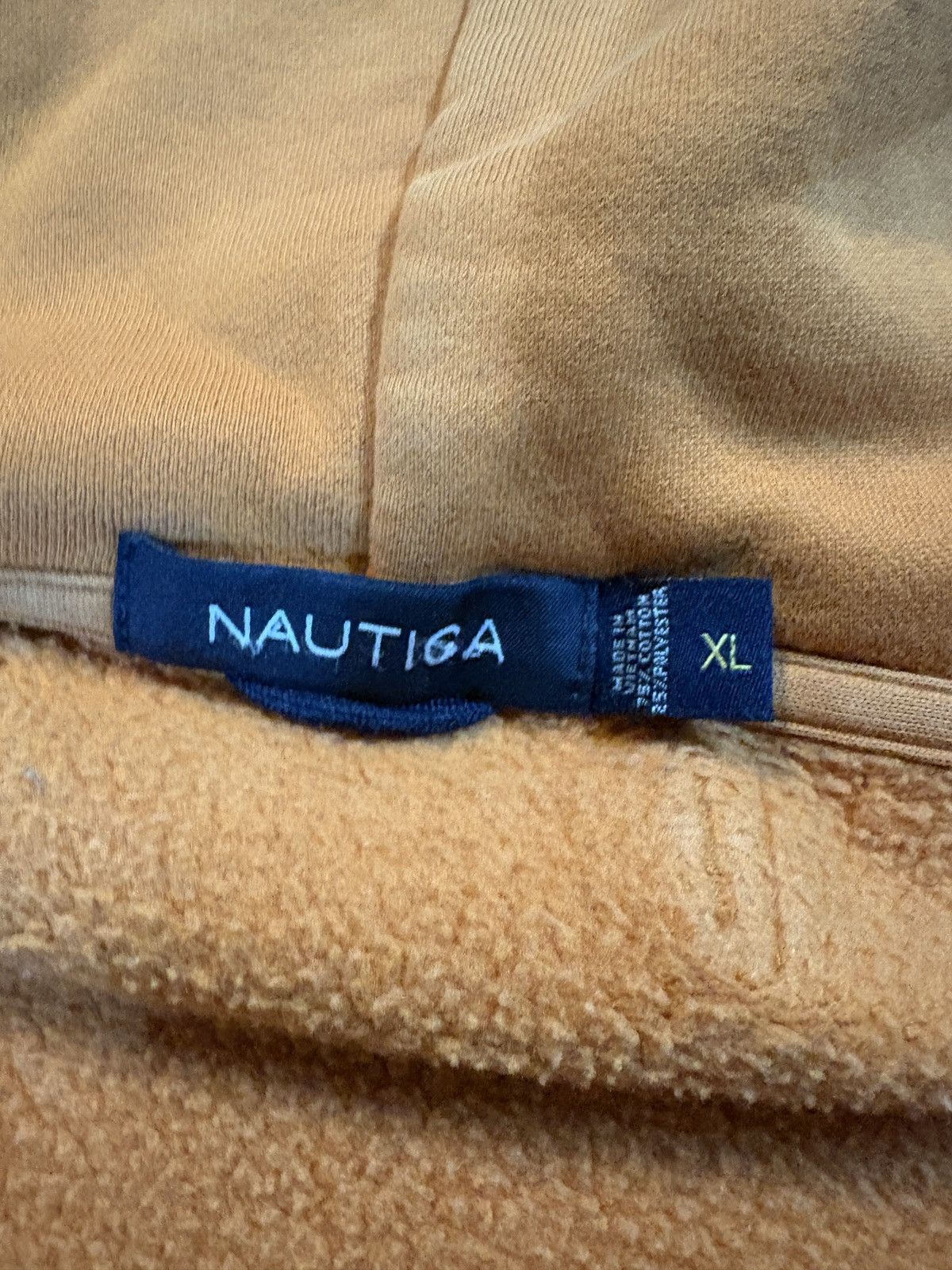 Nautica Vintage 90s Nautica Double Zip Up Hoodie Orange Size XL Size US XL / EU 56 / 4 - 7 Thumbnail