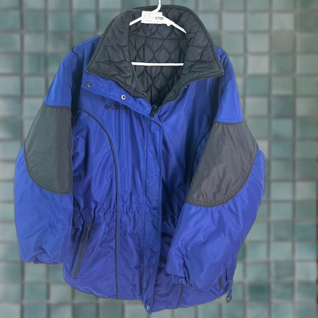 Vintage Columbia Mens Quilted Jacket Blue Full Zip Collared Long Sleeve Sz M Shirt? Size US M / EU 48-50 / 2 - 1 Thumbnail