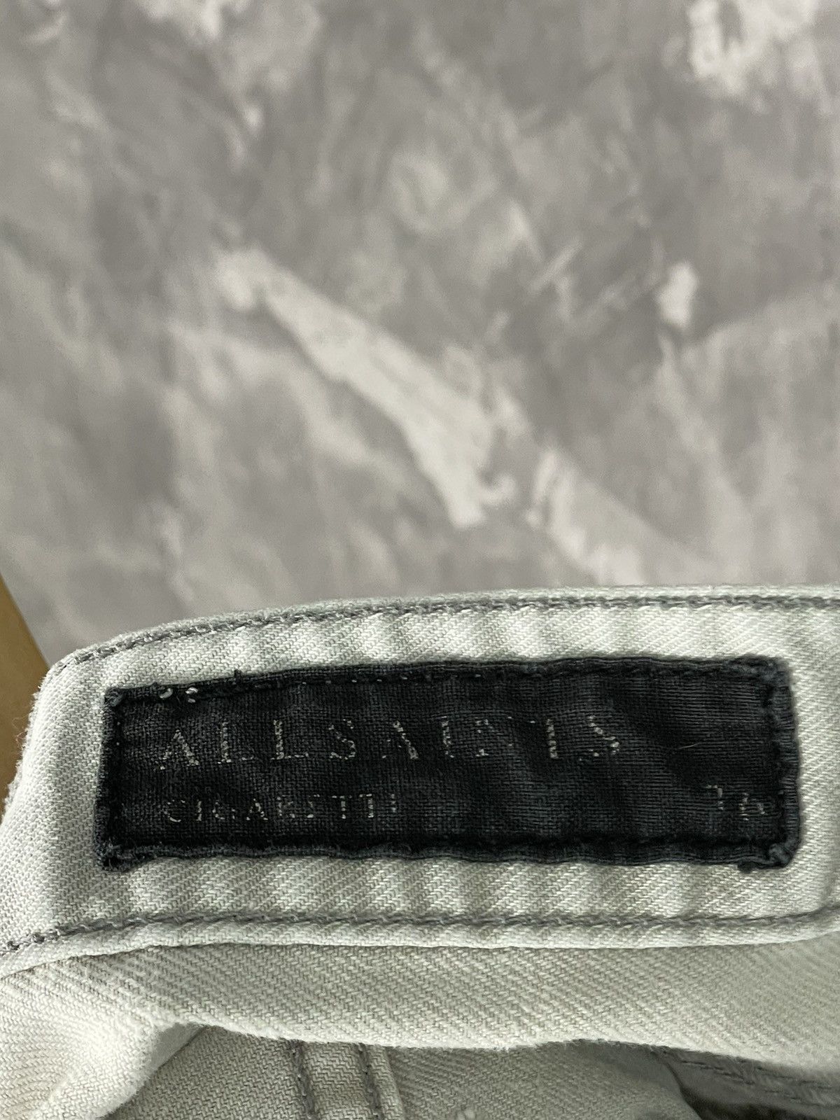 Allsaints All Saints Cigarette Danaged Distressed Knee Denim Pants Size US 36 / EU 52 - 12 Thumbnail