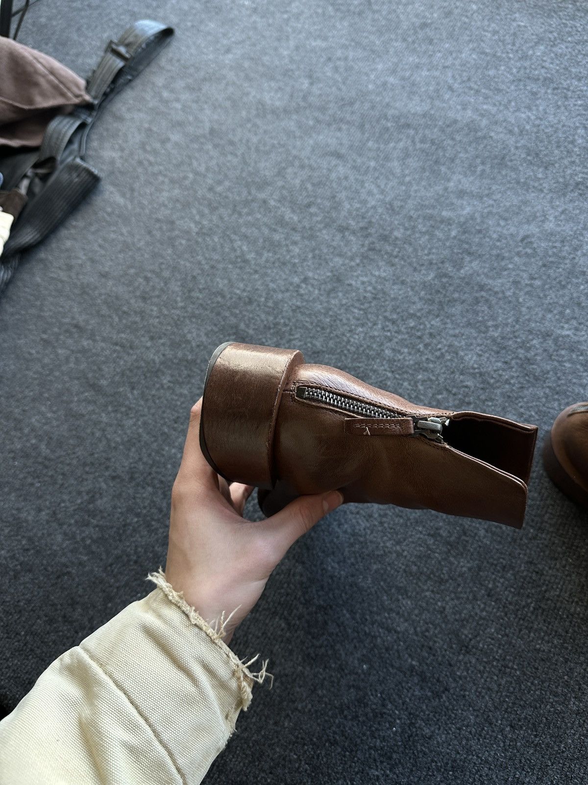 Marsell RARE🚨 MARSELL ITALY BROWN LUXURY BOOTS WOMEN LEATHER Size US 7 / IT 37 - 5 Thumbnail