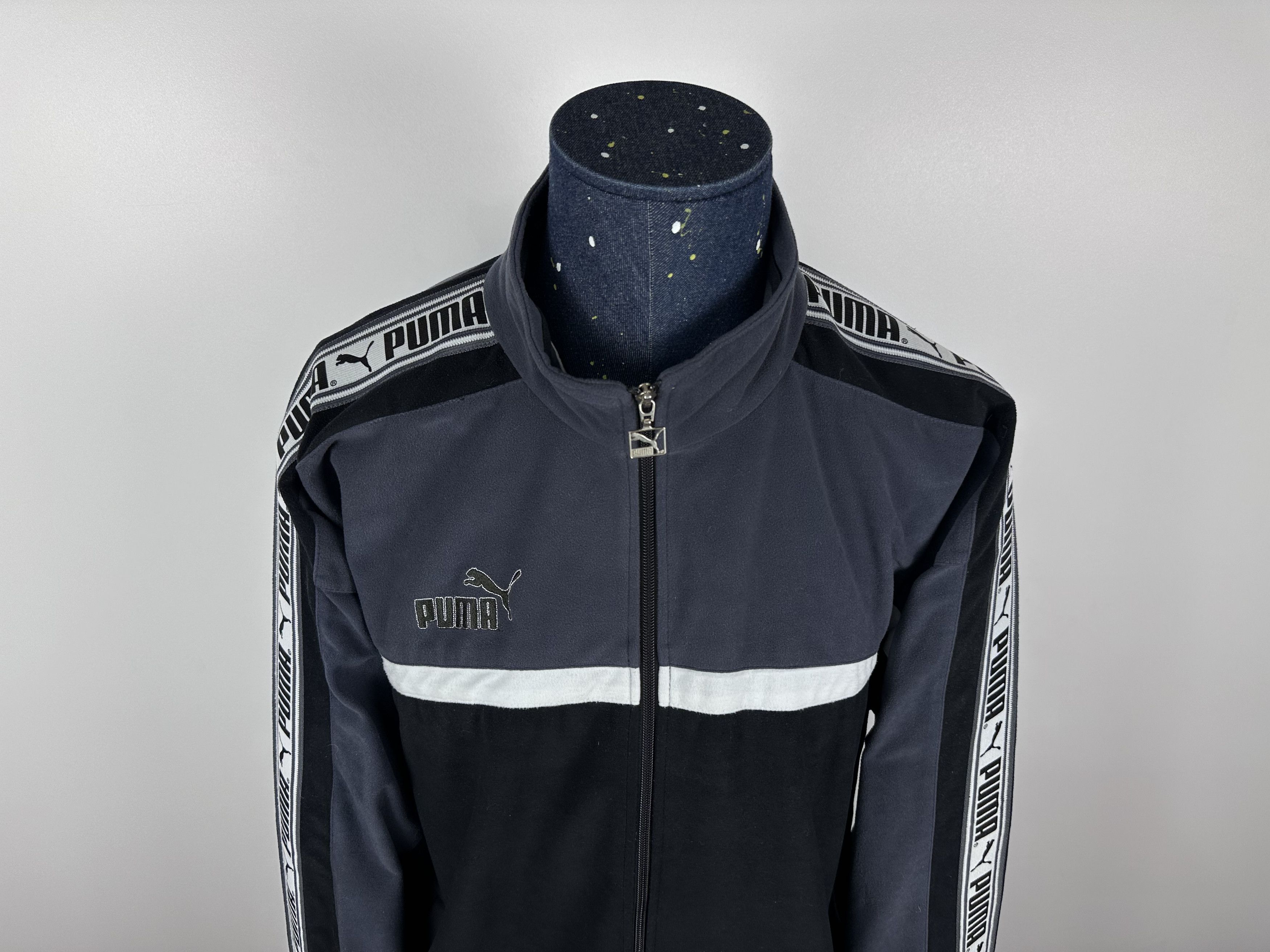 Puma × Vintage Puma Vintage 90s Track Tracksuit Top Jacket Striped Size US XXL / EU 58 / 5 - 4 Thumbnail