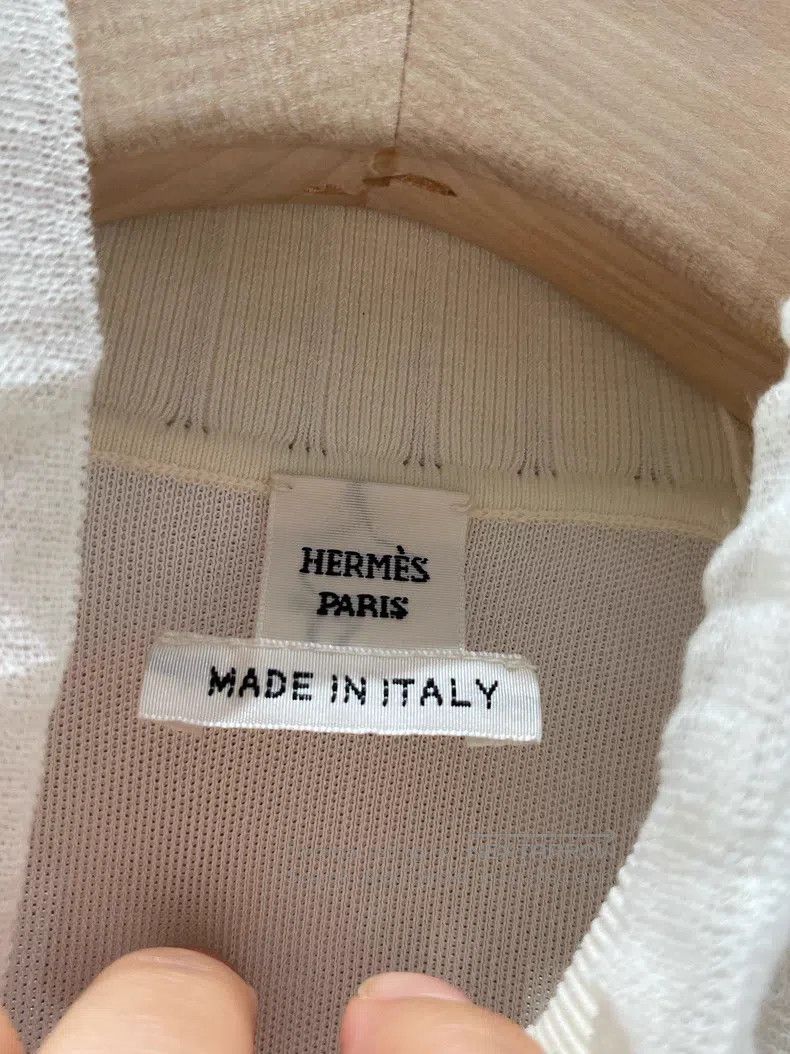 Hermes Hermes Beige Ruffle Knit Top Size XS / US 0-2 / IT 36-38 - 3 Thumbnail