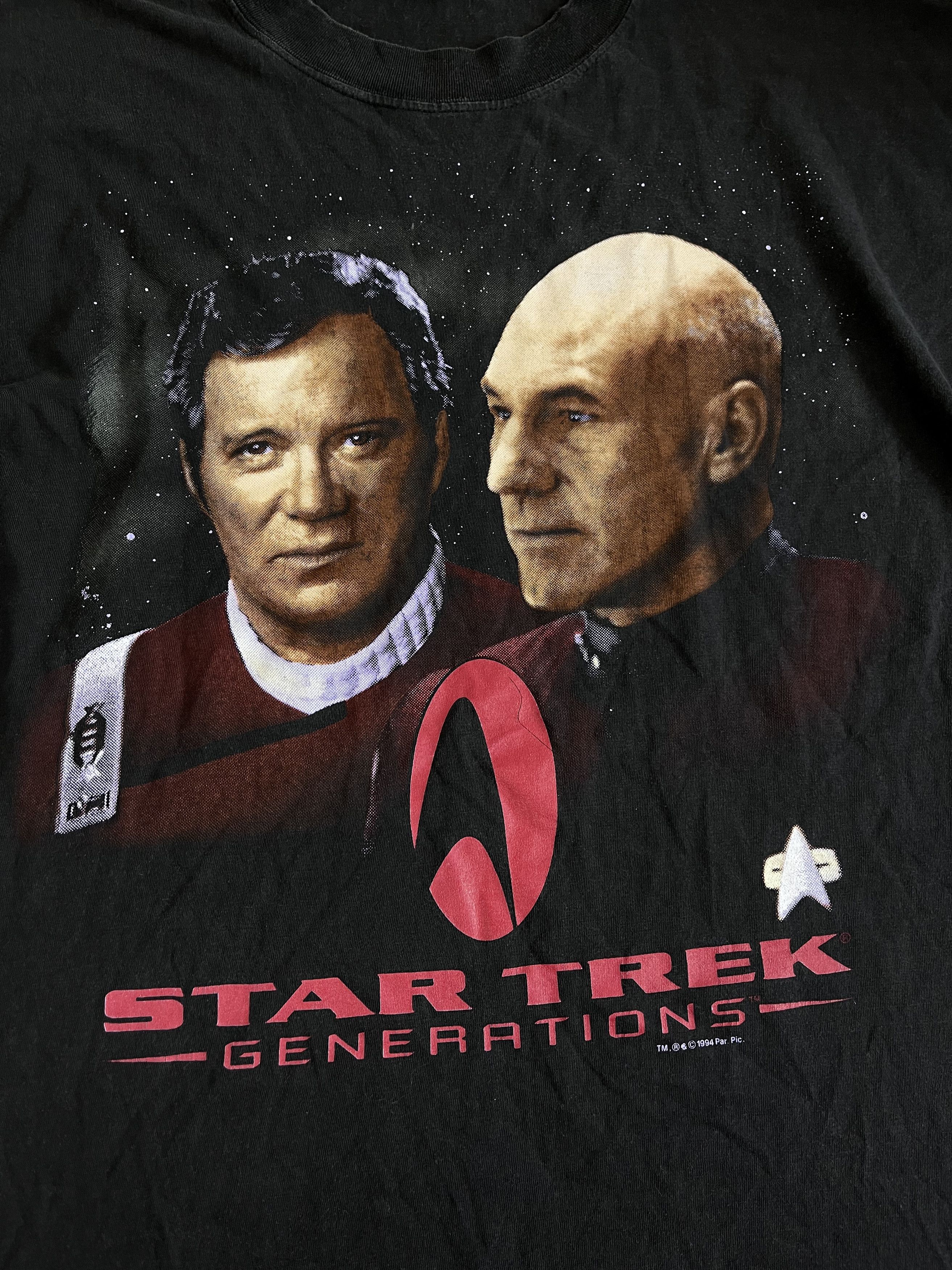 Vintage 1994 Star Trek Generations T-Shirt Size US XL / EU 56 / 4 - 2 Thumbnail