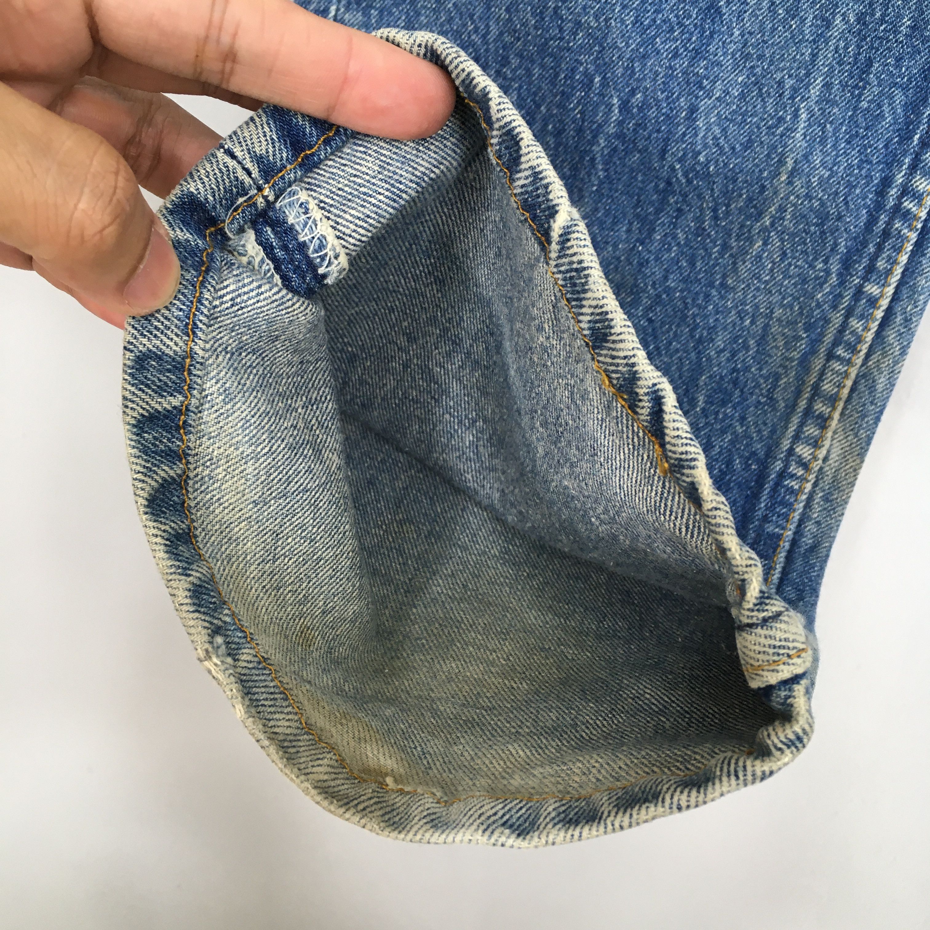 Size 34x34.5 Vintage Levi's 501XX Blue Stone Washed Jeans
