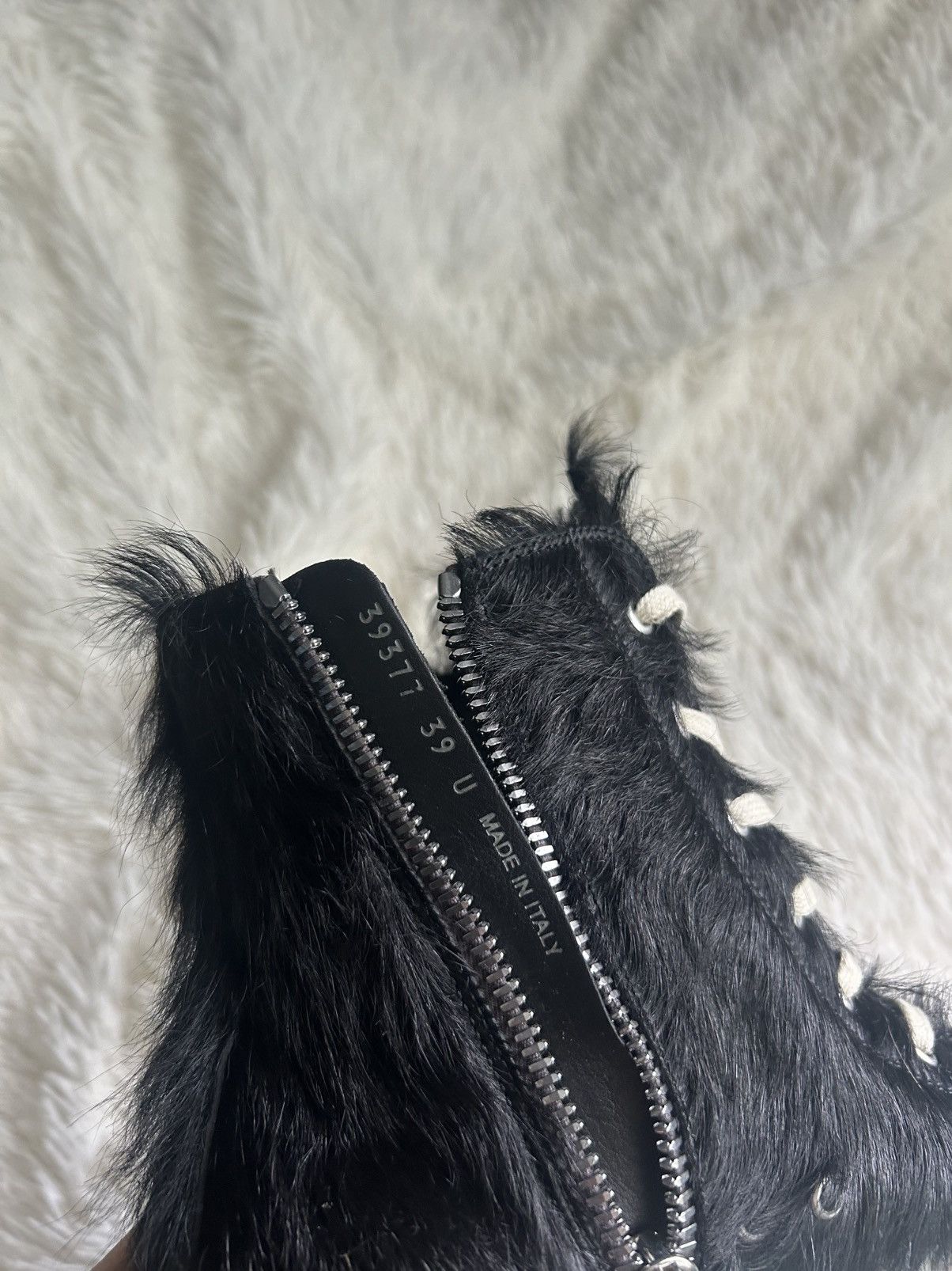 Rick Owens Rick Owens Mainline Leather Ramones Pony Hair Sz 39 Size US 9 / IT 39 - 7 Thumbnail