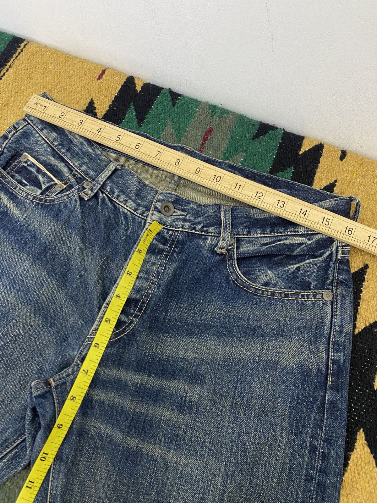 GOA Goa 00s Y2K Selvedge Mudwash Denim Japan Size US 32 / EU 48 - 3 Thumbnail
