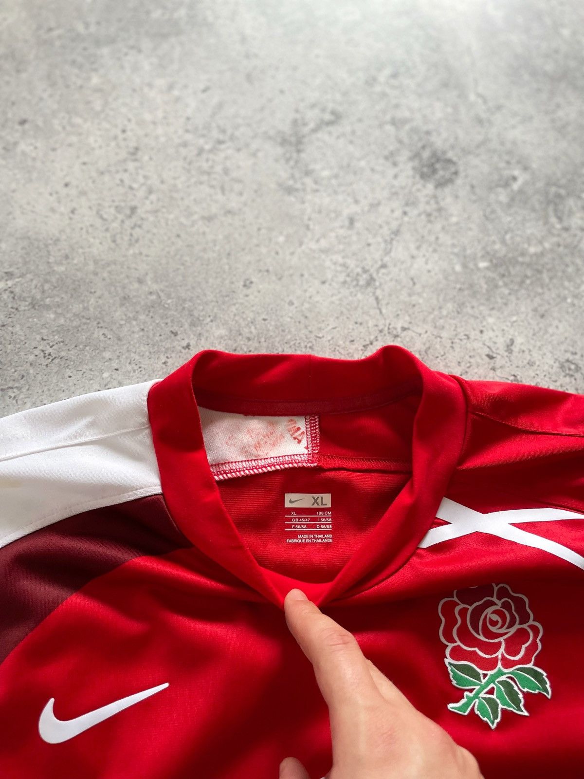 Nike × Vintage Vintage Y2K Nike England Rugby 2007 Jersey Size US XL / EU 56 / 4 - 5 Thumbnail
