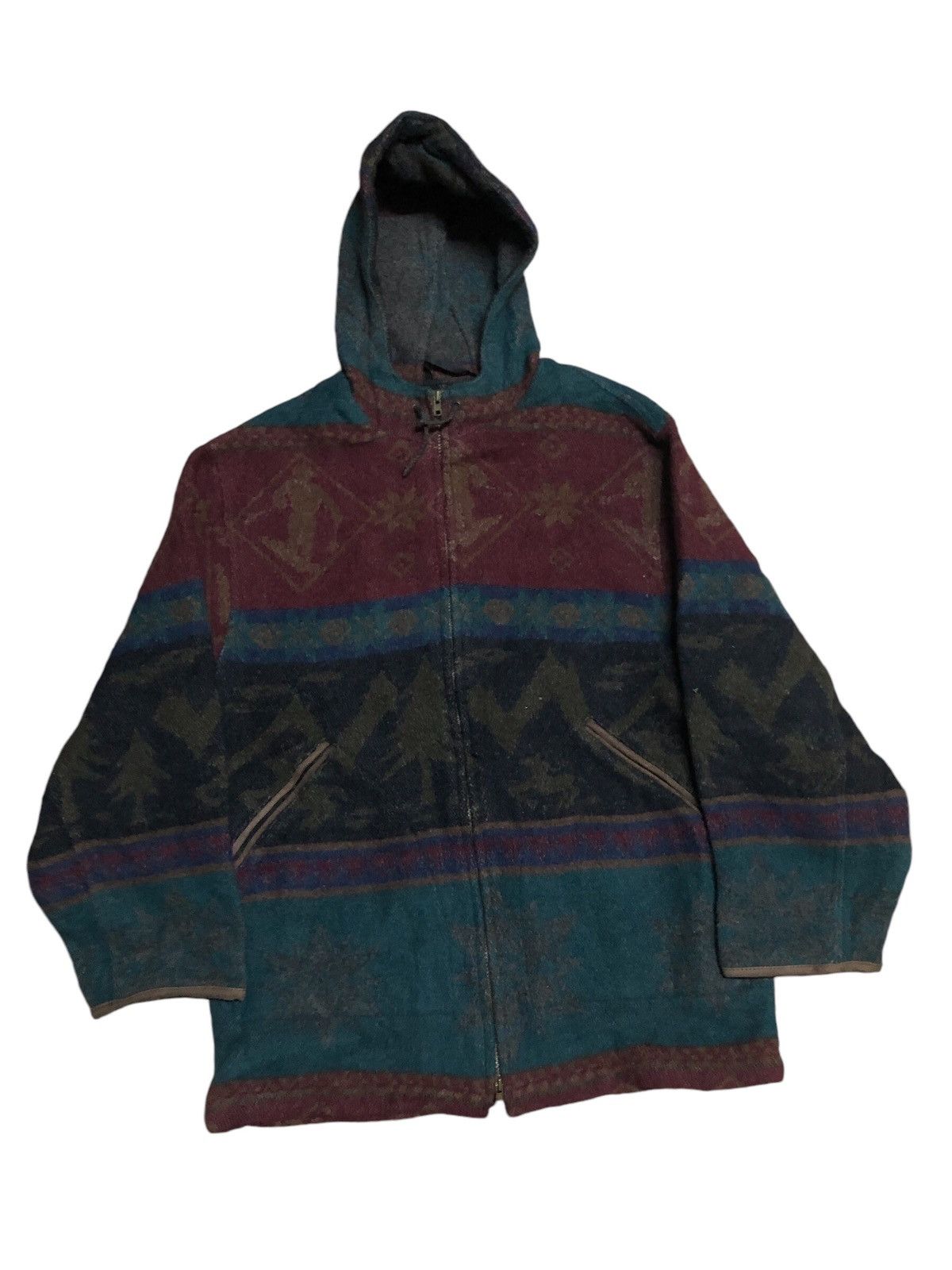 L.L. Bean × Vintage Vintage LL Bean Wool hooded jacket Size M / US 6-8 / IT 42-44 - 1 Thumbnail