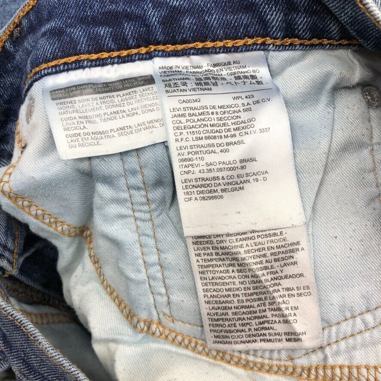 Levi's Levis 505 Blue Denim Jeans Size 34x32 Mens Pants Casual B7 Size US 34 / EU 50 - 4 Thumbnail