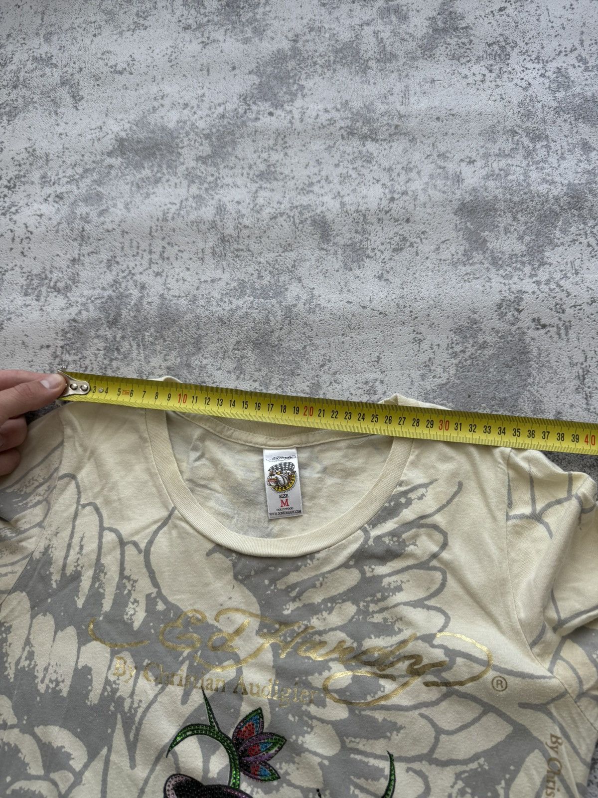 Ed Hardy Crazy Ed Hardy Y2K Overprint Long Sleeve Made in USA Size M / US 6-8 / IT 42-44 - 14 Thumbnail