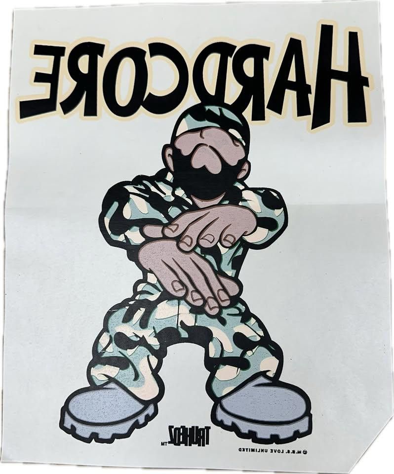 Designer Vintage 90s 00s Hardcore Heat Transfer (READ DESCRIPTION) Size ONE SIZE - 1 Thumbnail