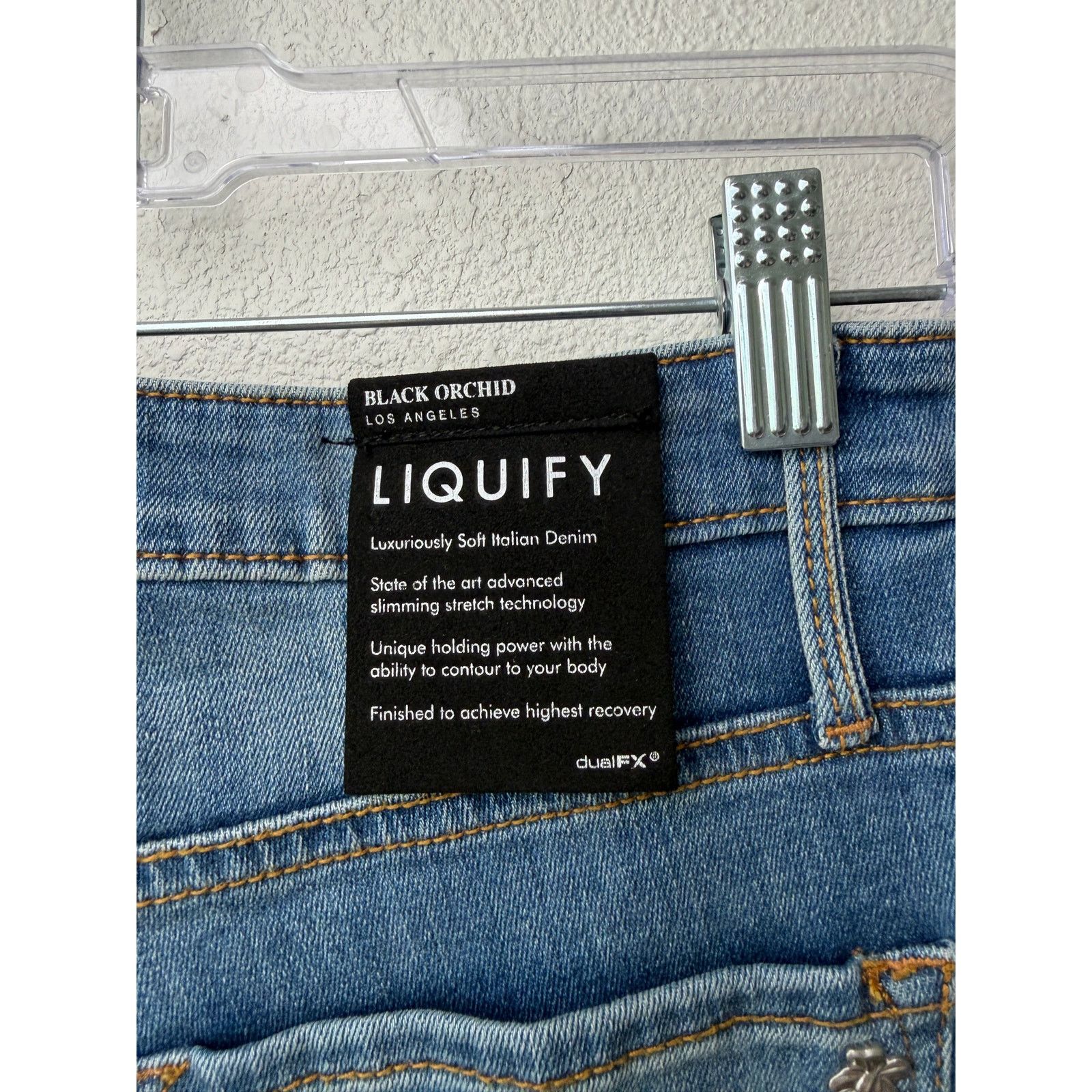 Other NWT Black Orchid Denim Chrissy Kick Flare Jeans US 27 Blue Size 27" / US 4 / IT 40 - 10 Thumbnail