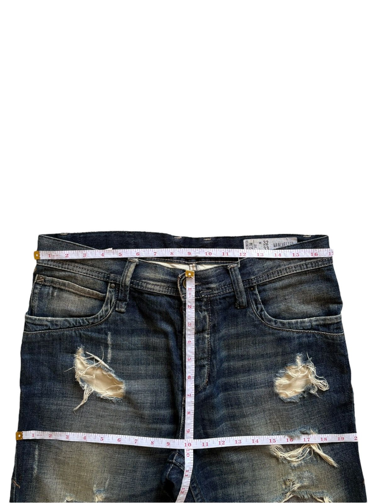 Japanese Brand SALES🔥Vintage Japanese Distressed Buckle Back Jean Shorts Size US 34 / EU 50 - 17 Thumbnail