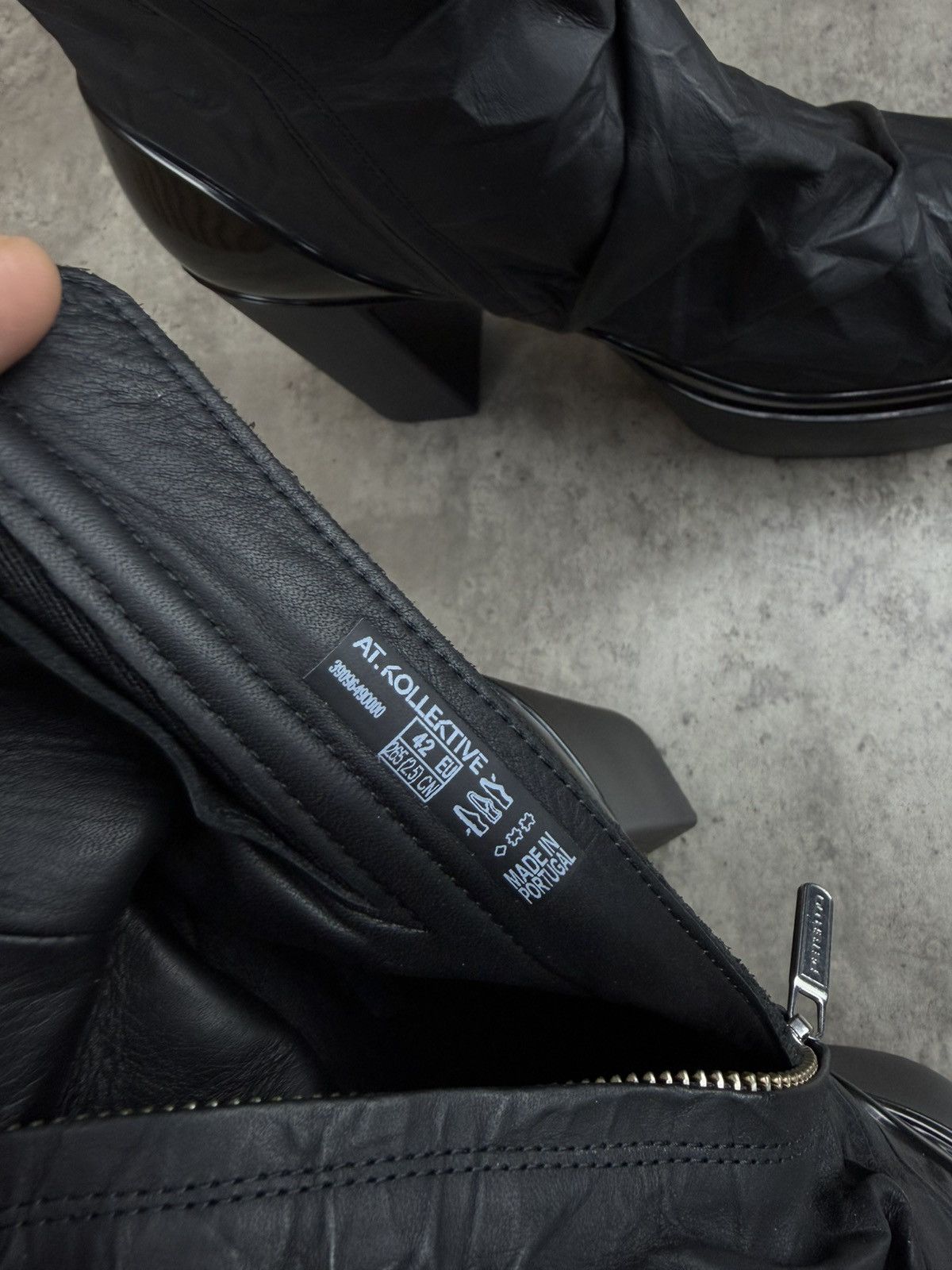 Peter Do at.kollektive x Peter Do Leather Platform Ankle Boots Black Size US 8 / EU 41 - 14 Thumbnail