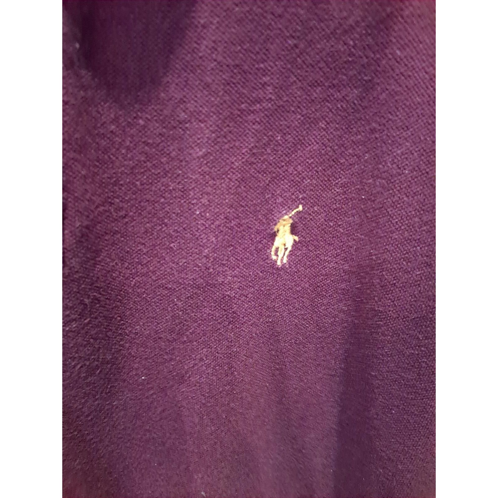Polo Ralph Lauren Polo Ralph Lauren Maroon with Yellow Embroidered Logo Size X Size US XL / EU 56 / 4 - 2 Thumbnail