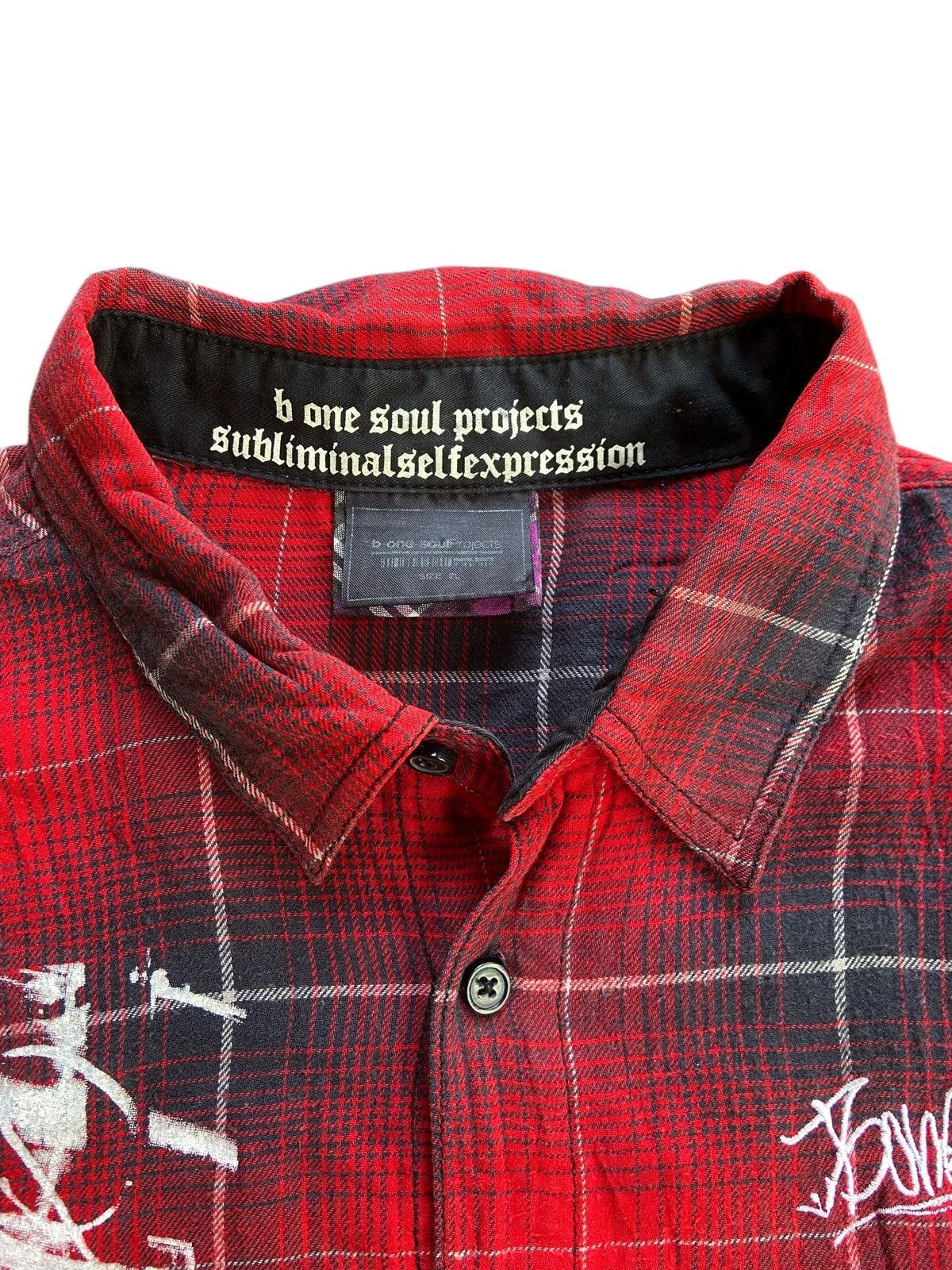 Japanese Brand B ONE SOUL PROJECTS SUBLIMINAL SELF EXPRESSION SHIRT Size US XL / EU 56 / 4 - 10 Thumbnail