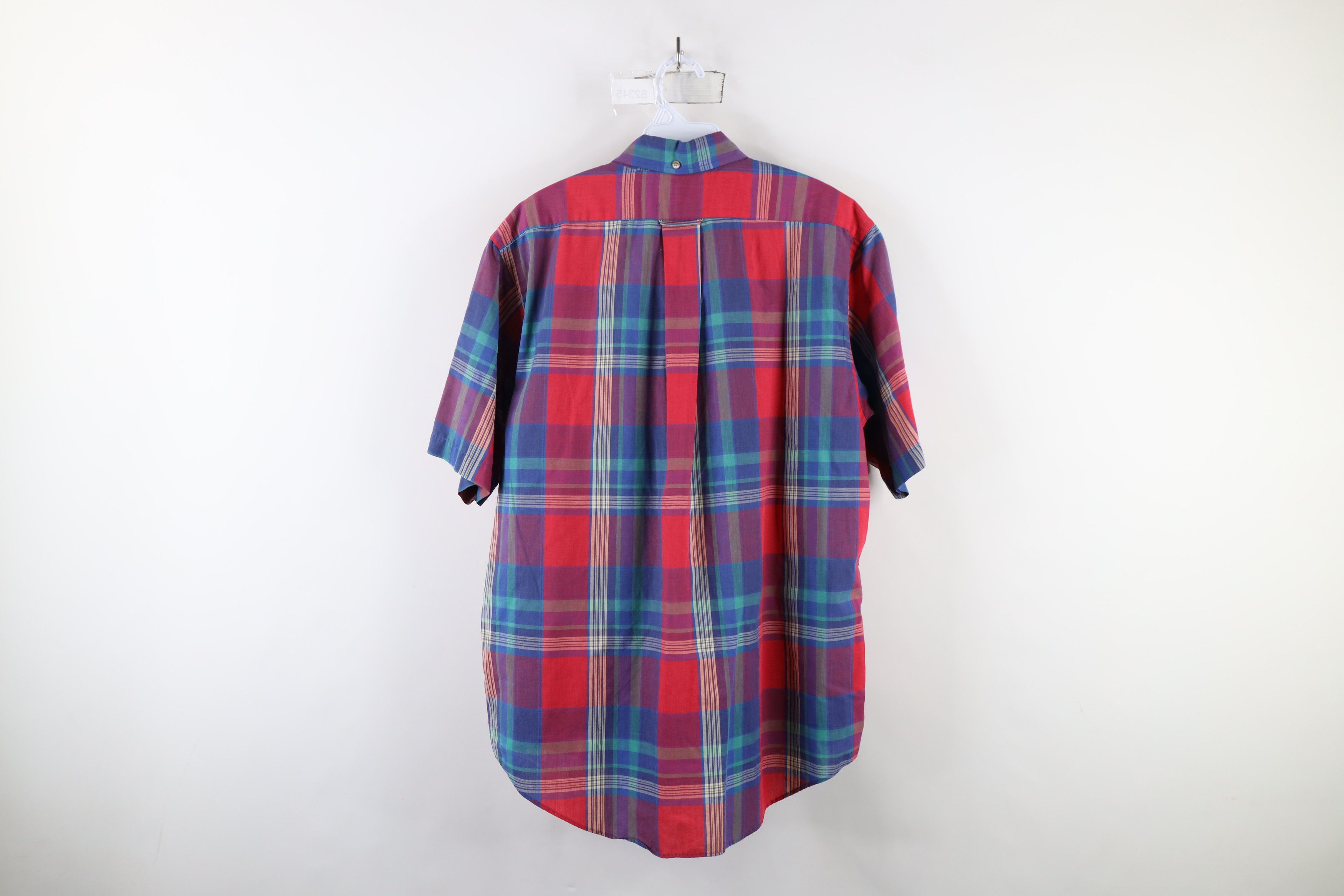 Vintage Vintage 90s Streetwear Short Sleeve Button Down Shirt Plaid Size US L / EU 52-54 / 3 - 12 Thumbnail