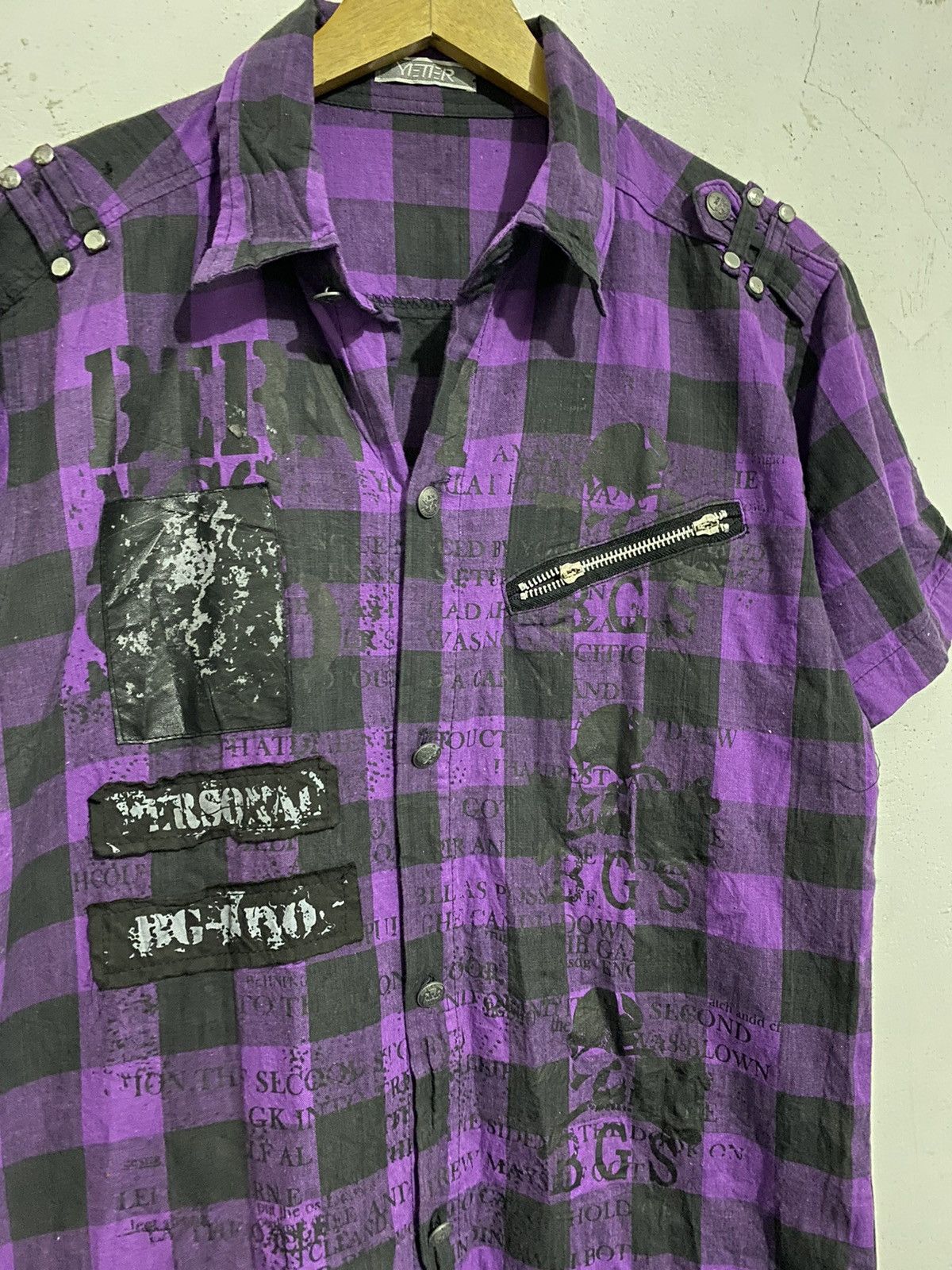 If Six Was Nine × Japanese Brand × Le Grande Bleu (L.G.B.) 💸BINDINGOFFER💸Berning sho Poem Skull Patched Ifsixwasnine Size US M / EU 48-50 / 2 - 2 Thumbnail