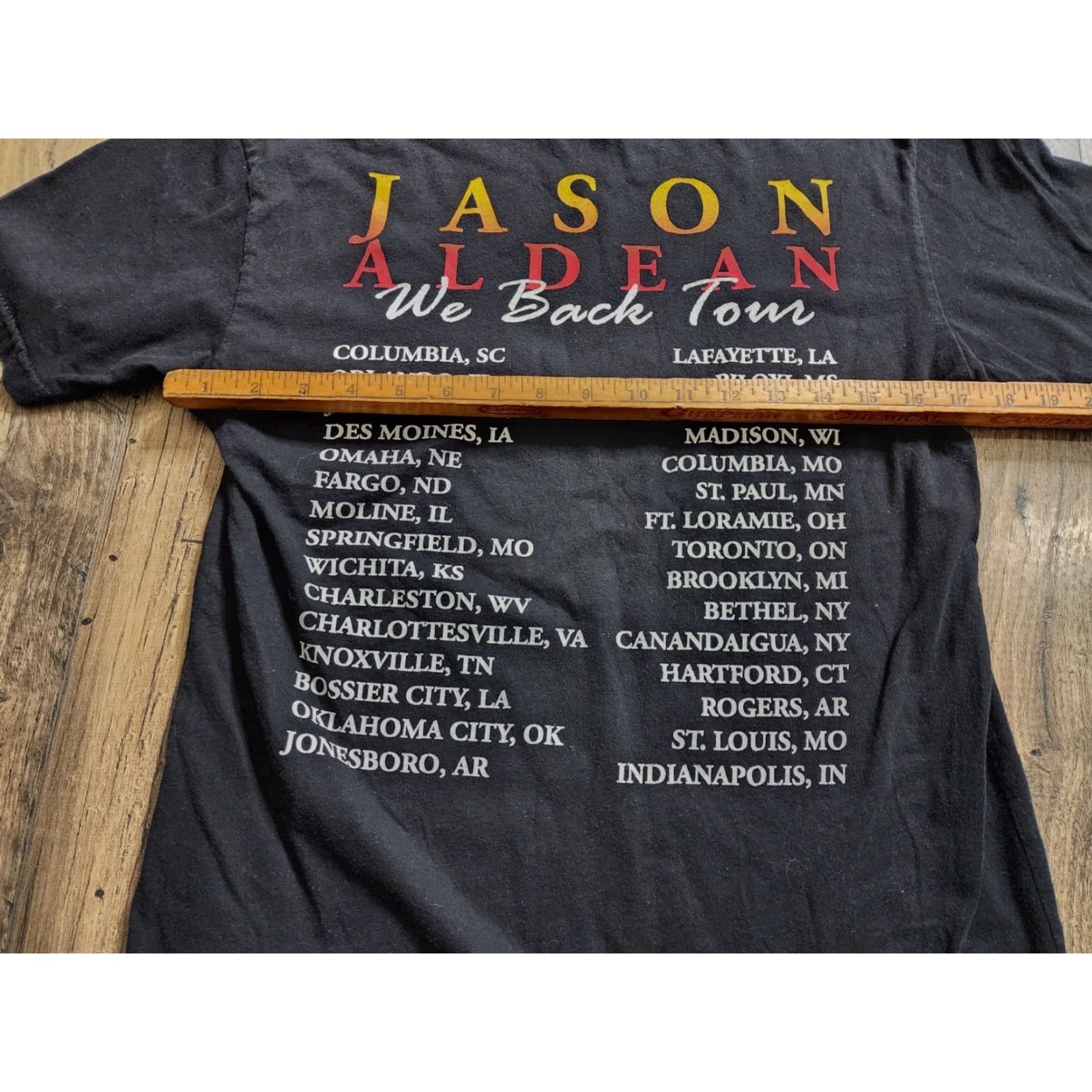 Doublet Jason Aldean Shirt Adults Size Small Black 2016 We Back Tour Concert Double Sided Size US S / EU 44-46 / 1 - 4 Thumbnail