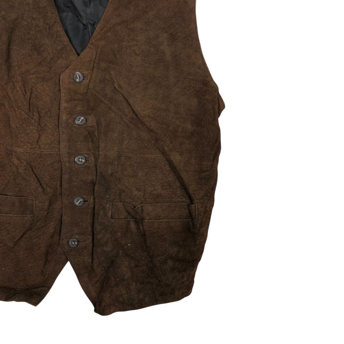 Japanese Brand 🔥VINTAGE GENUINE LEATHER VEST BIKET JACKET TURKY BEAR Size US M / EU 48-50 / 2 - 7 Thumbnail
