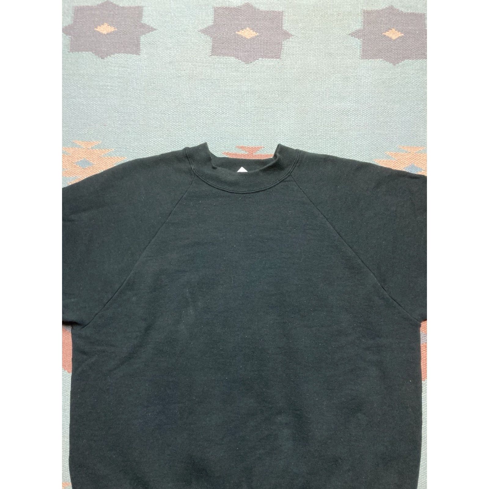 Fruit Of The Loom VINTAGE 90s crewneck sweatshirt blank black goth grunge fruit of the loom large Mens Sweatshirt Size US L / EU 52-54 / 3 - 3 Thumbnail