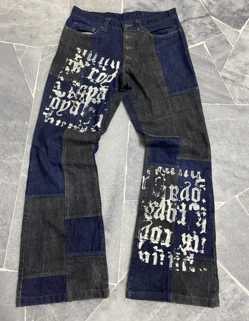 Tornado Mart Japanese Tornado Mart Flared Jeans Patchwork Pants Size US 30 / EU 46 - 1 Thumbnail