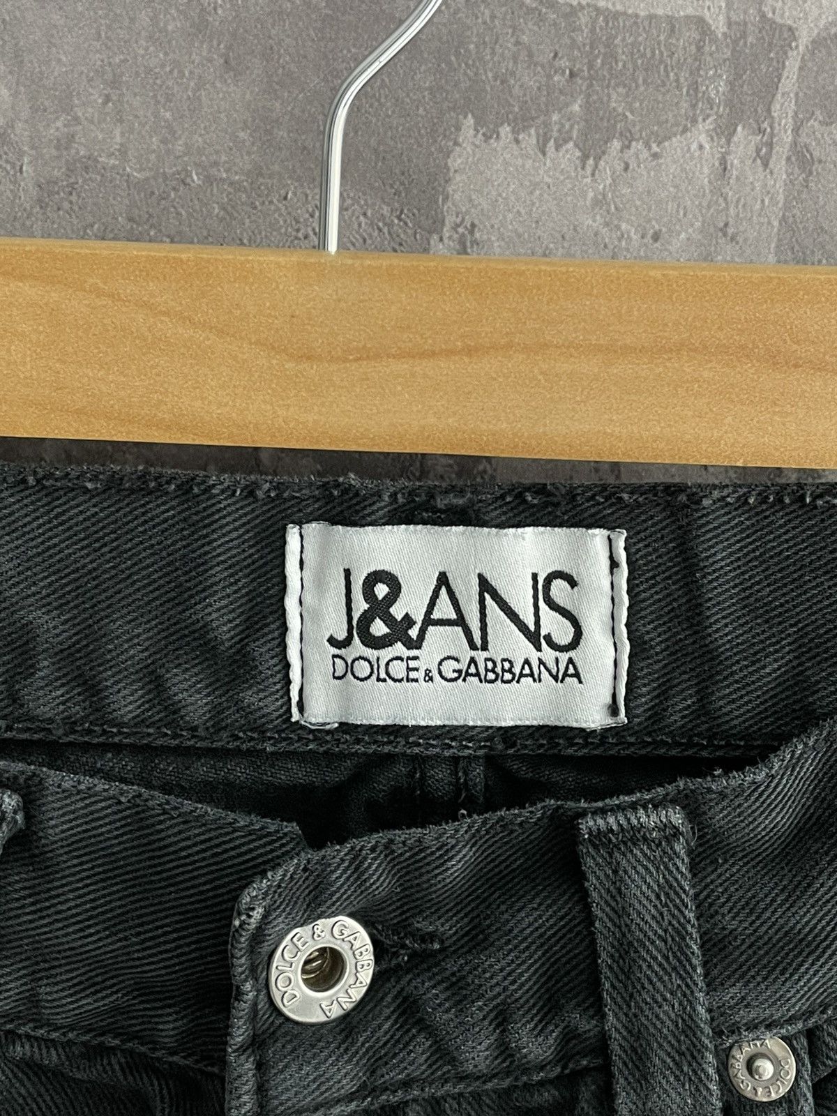 Dolce & Gabbana Vintage Dolce & Gabbana Denim Black Faded Denim Jeans Size US 33 - 6 Thumbnail