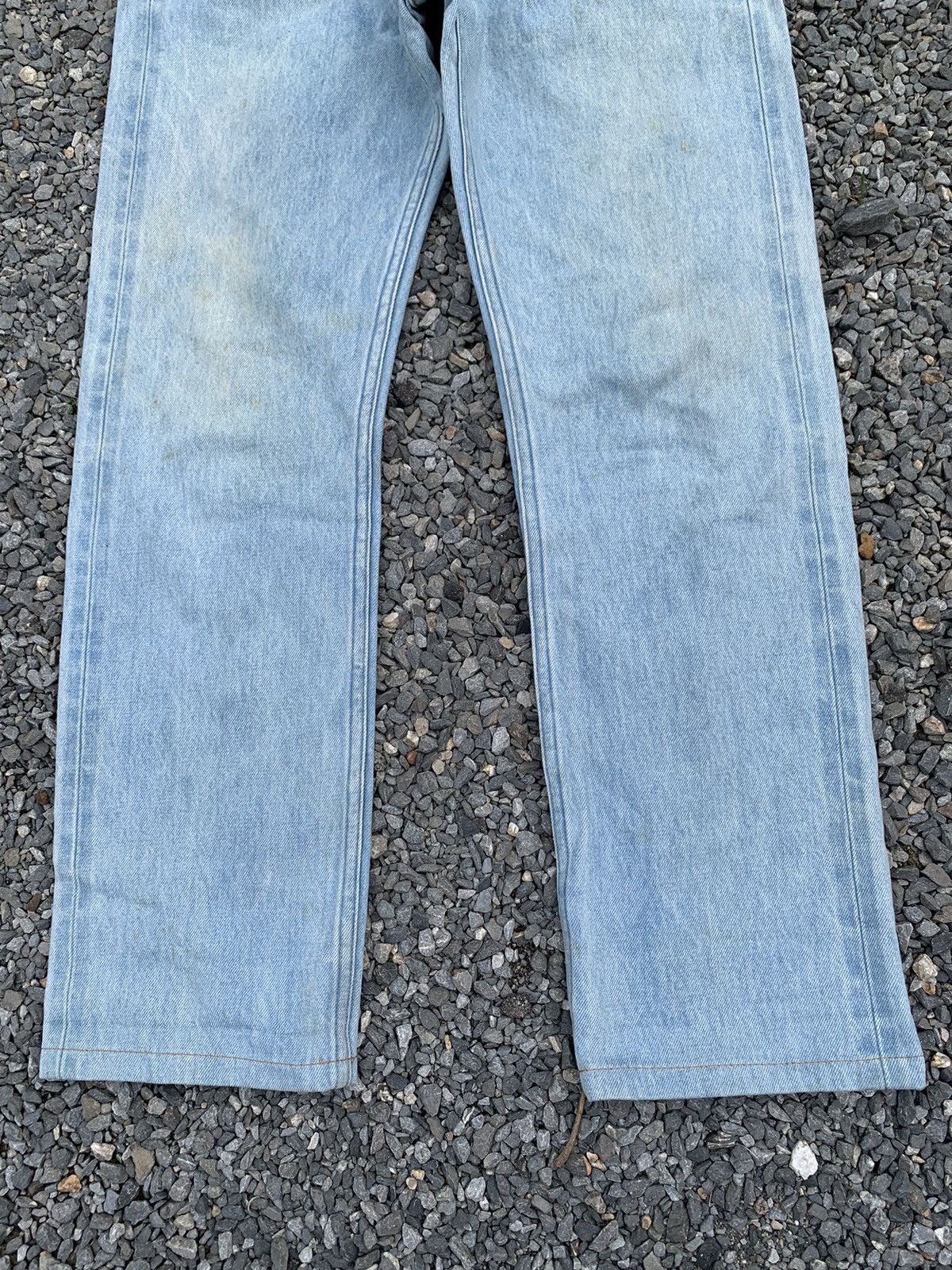 A.P.C. APC SELVEDGE BUTTON FLY LIGHT BLUE JAPANESE DISTRESSED DENIM Size US 30 / EU 46 - 8 Thumbnail