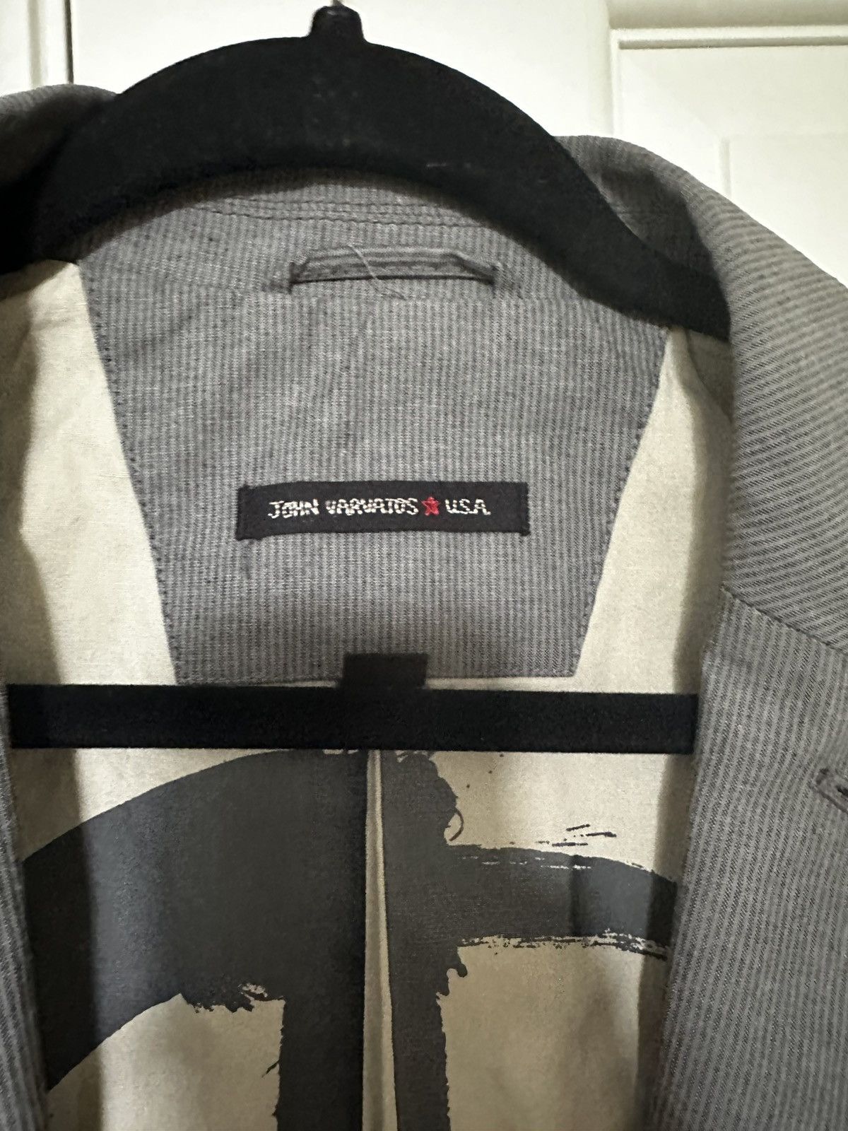 John Varvatos Rare John Varvatos Grey Peace Blazer Size 40S - 5 Thumbnail