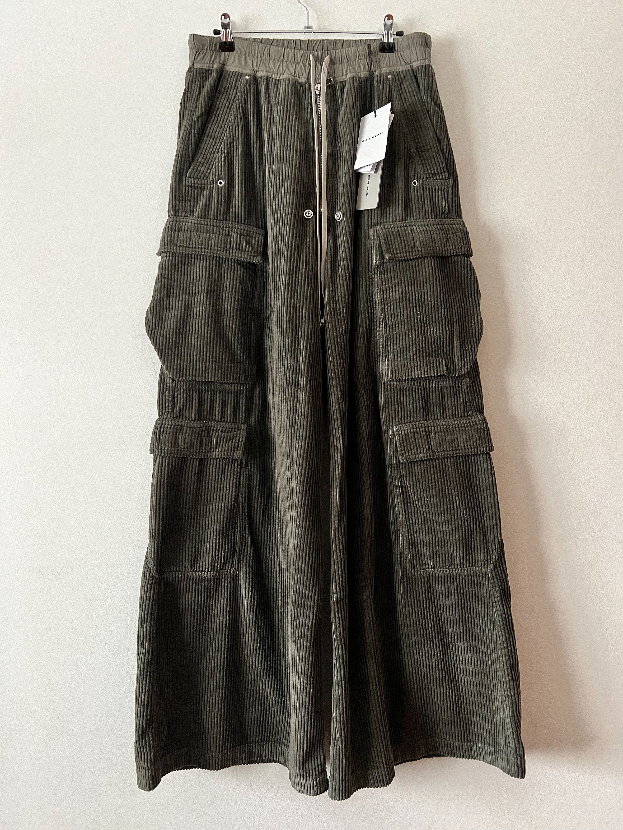 Rick Owens Drkshdw BNWT Double Jumbo Cargo Belas Corduroy Size US 30 / EU 46 - 6 Thumbnail