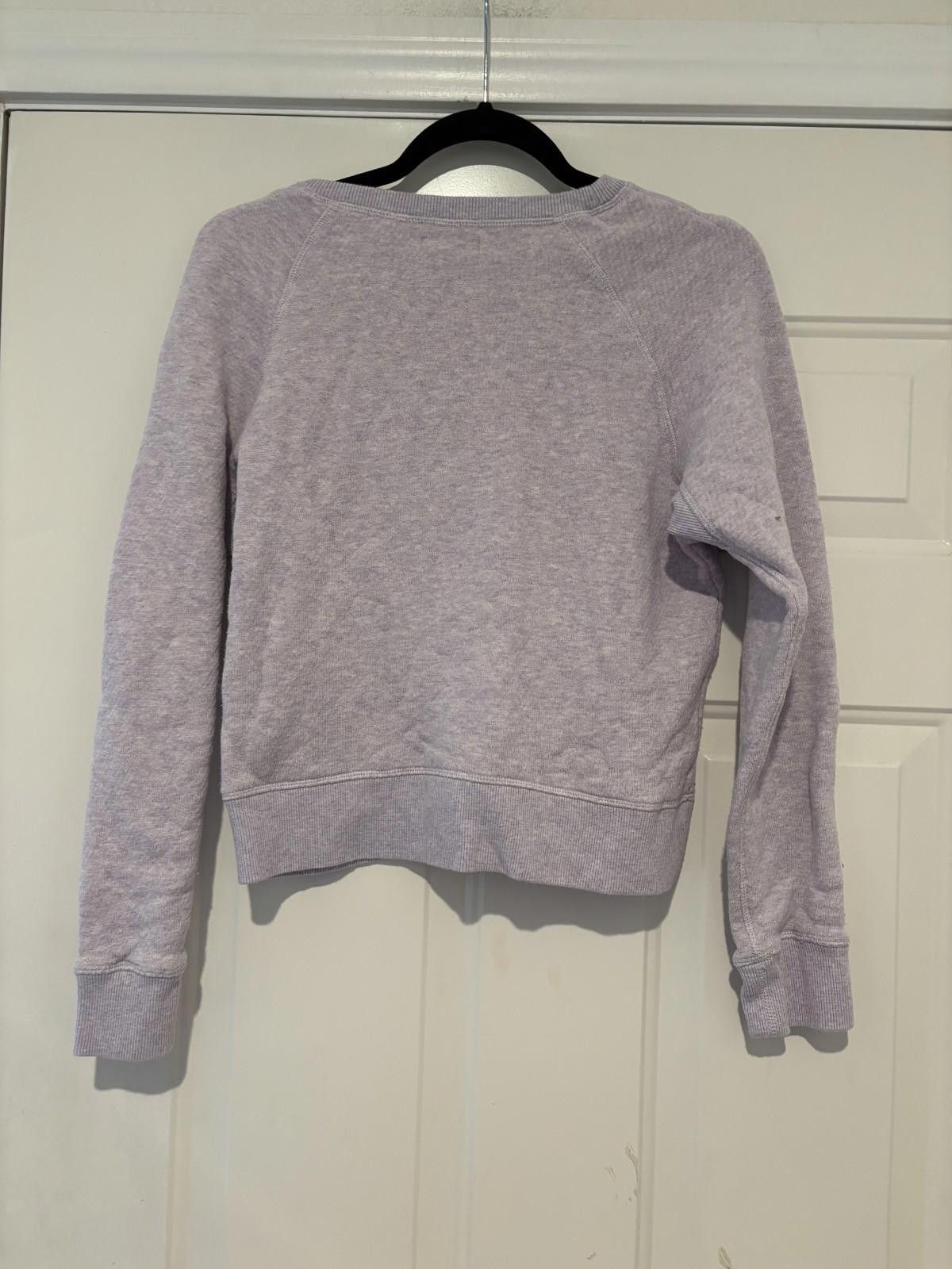 Madewell Women's Madwell sz S lilac sweatshirt #637 Size S / US 4 / IT 40 - 2 Thumbnail
