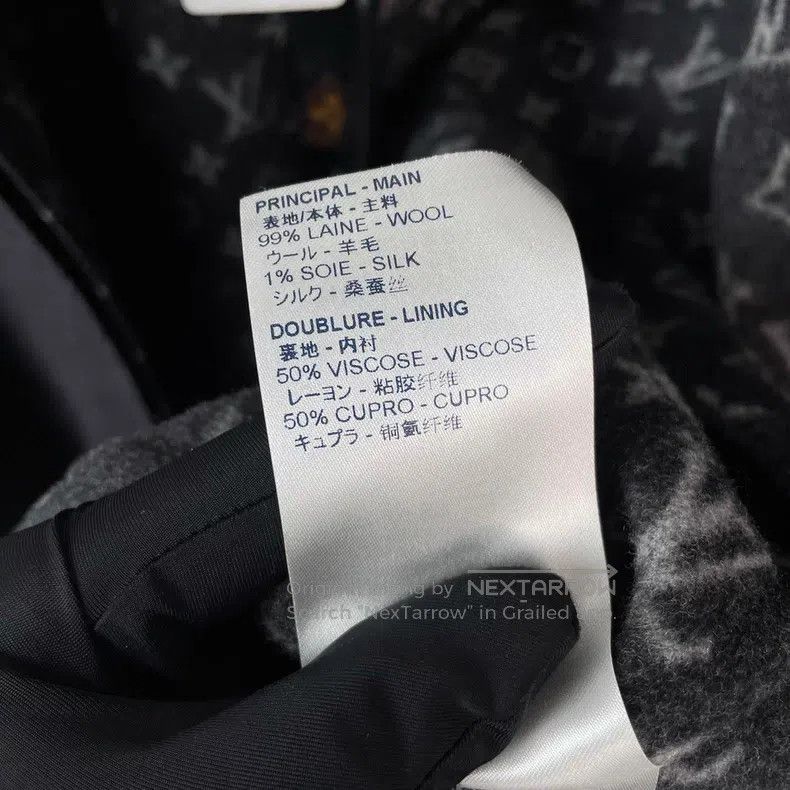 Louis Vuitton Louis Vuitton Grey wool blend with logo inside jacket Size XS / US 0-2 / IT 36-38 - 8 Thumbnail