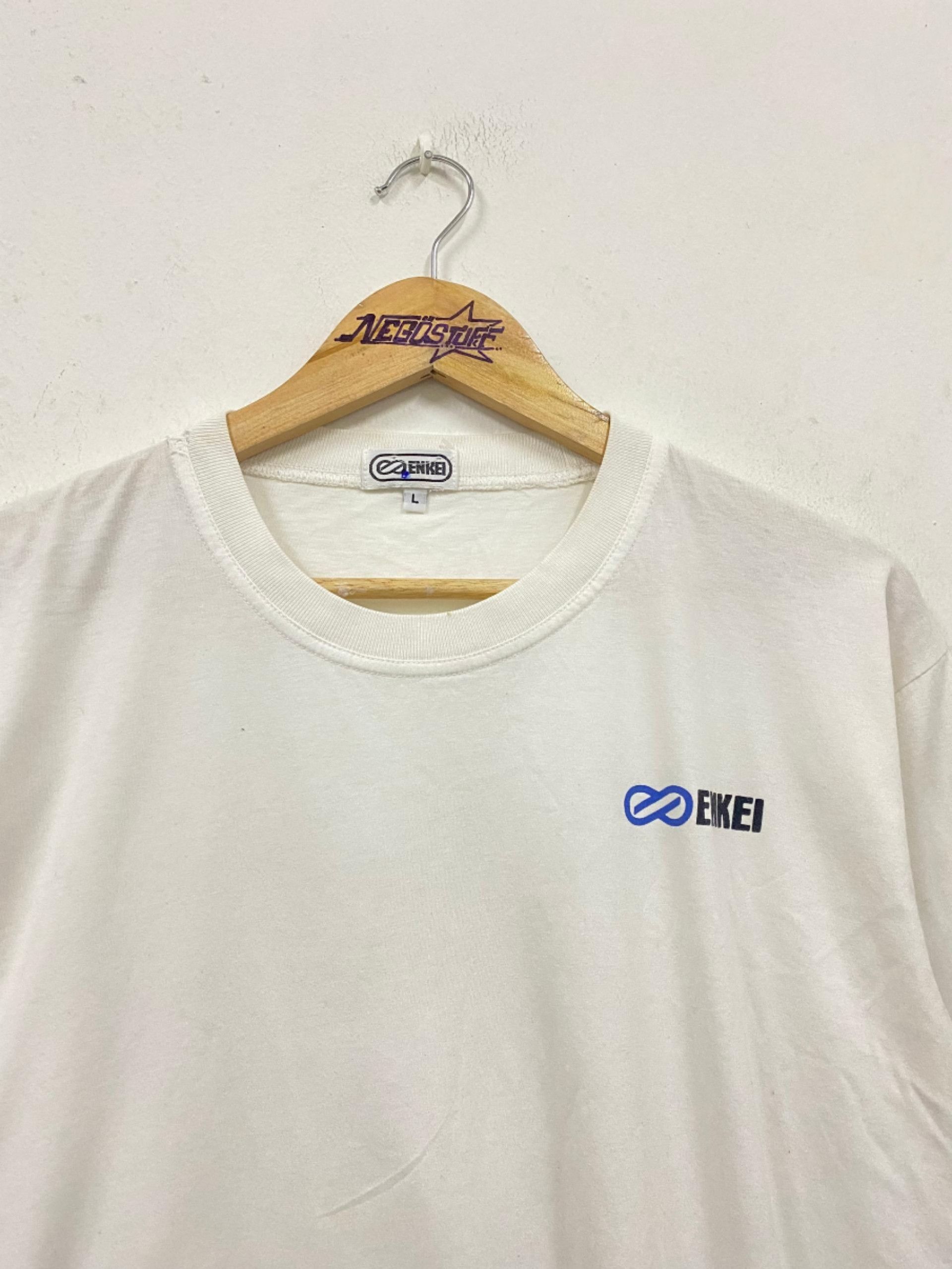 Japanese Brand Vintage ENKEI racing promo single logo t shirt motorsport Size US L / EU 52-54 / 3 - 2 Thumbnail