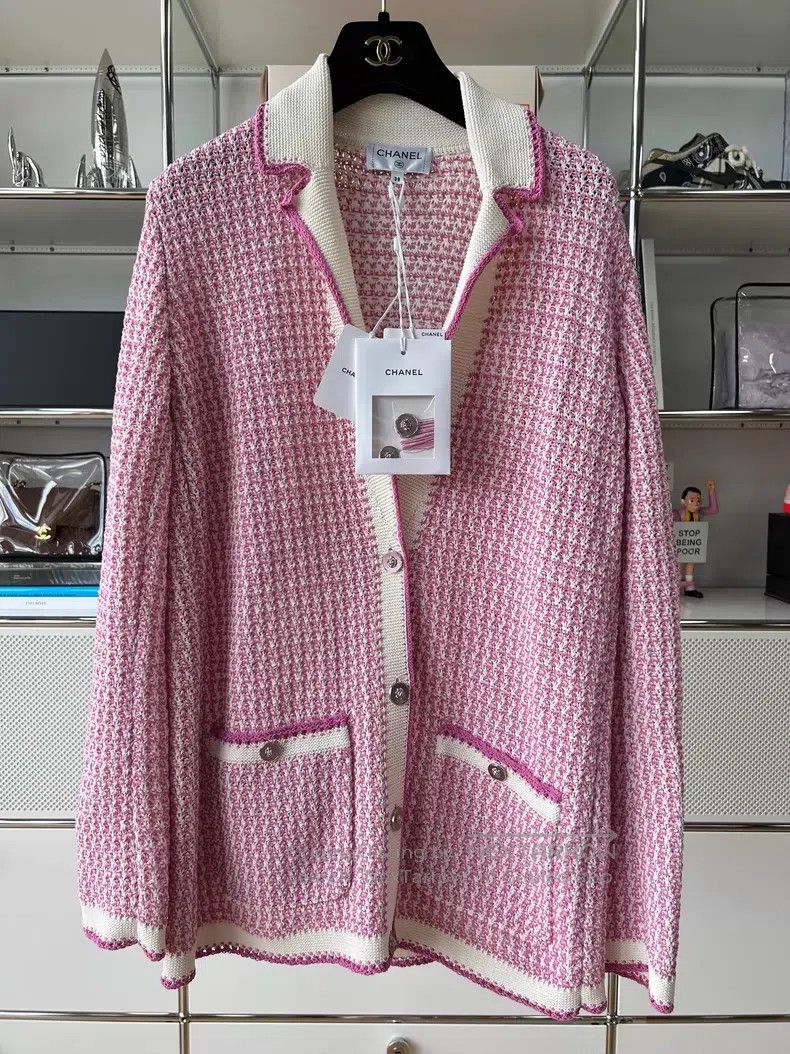Chanel Chanel 22P Early Spring Preview Pink Purple White Fine Pla Size XS / US 0-2 / IT 36-38 - 1 Thumbnail