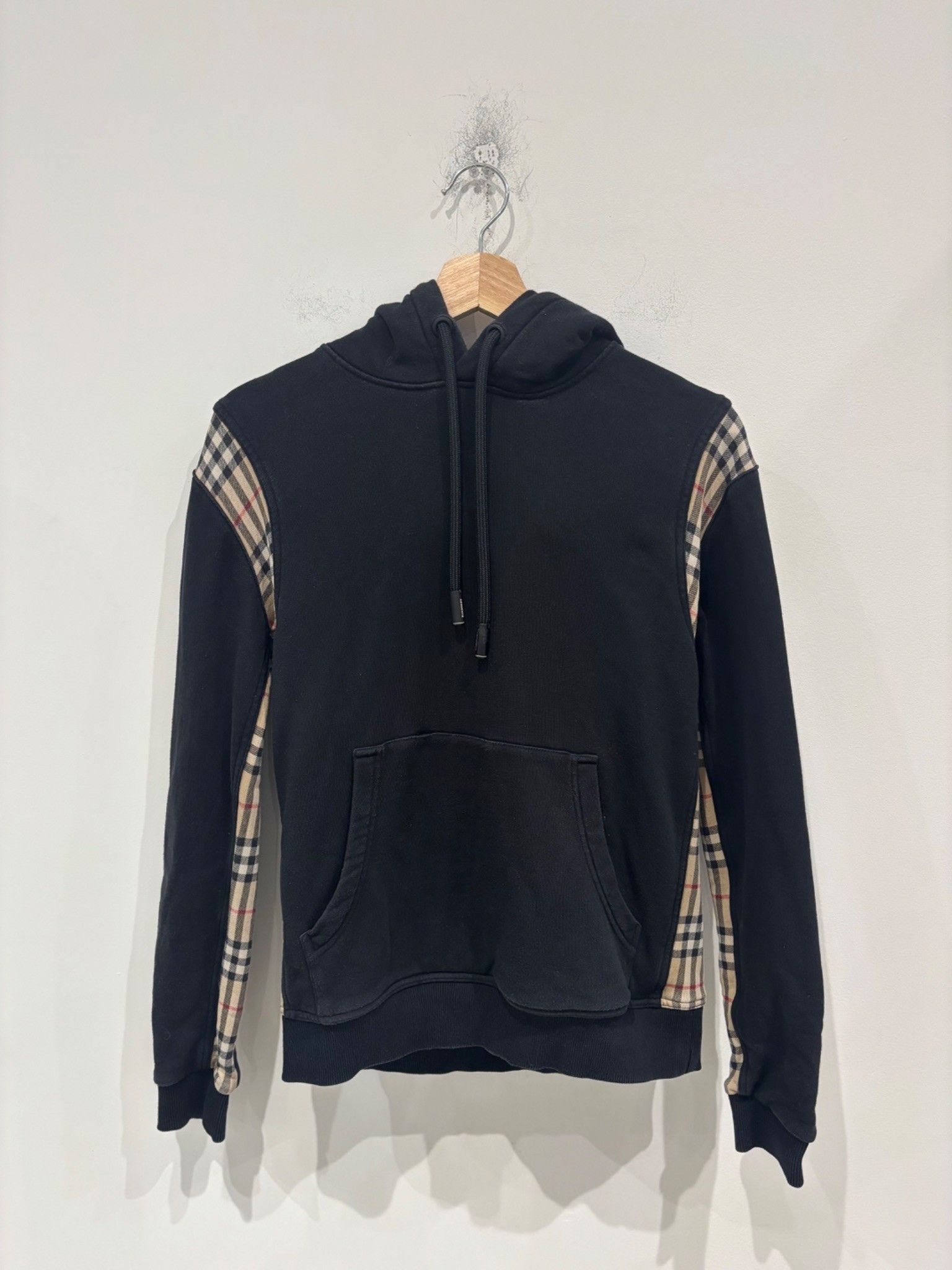 Burberry Burberry Black House Check Patterned Cotton Hoodie Size US XXS / EU 40 - 1 Thumbnail