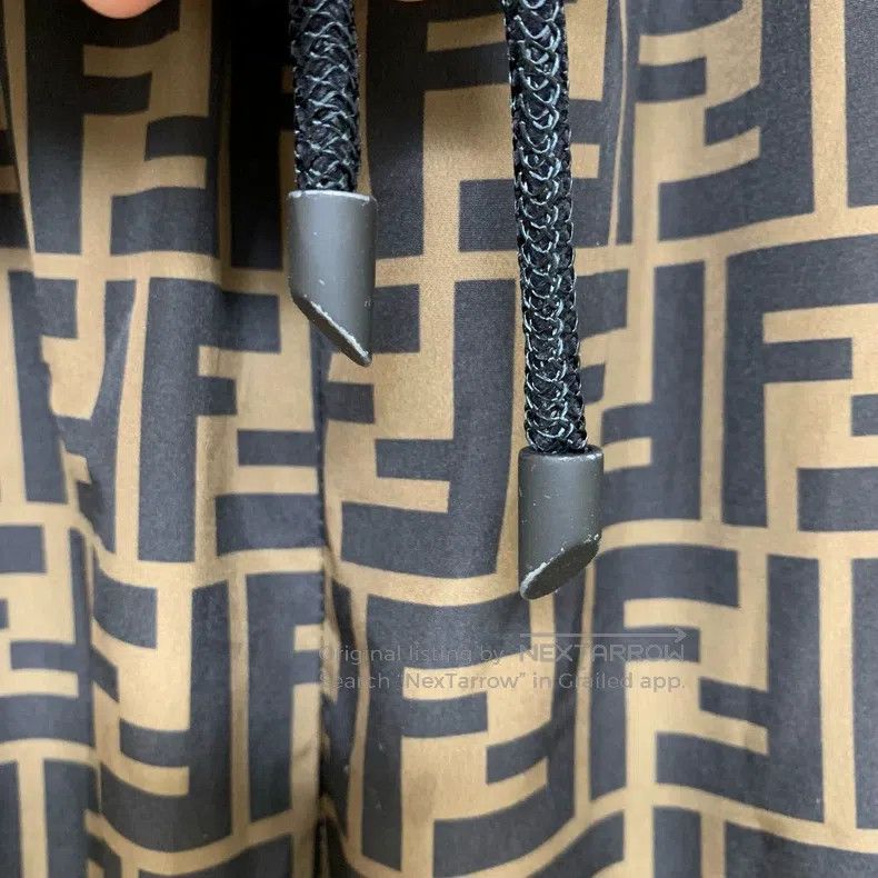 Fendi Fendi Double F Logo Printed Drawcord Waist Casual Pants Size US 30 / EU 46 - 4 Thumbnail