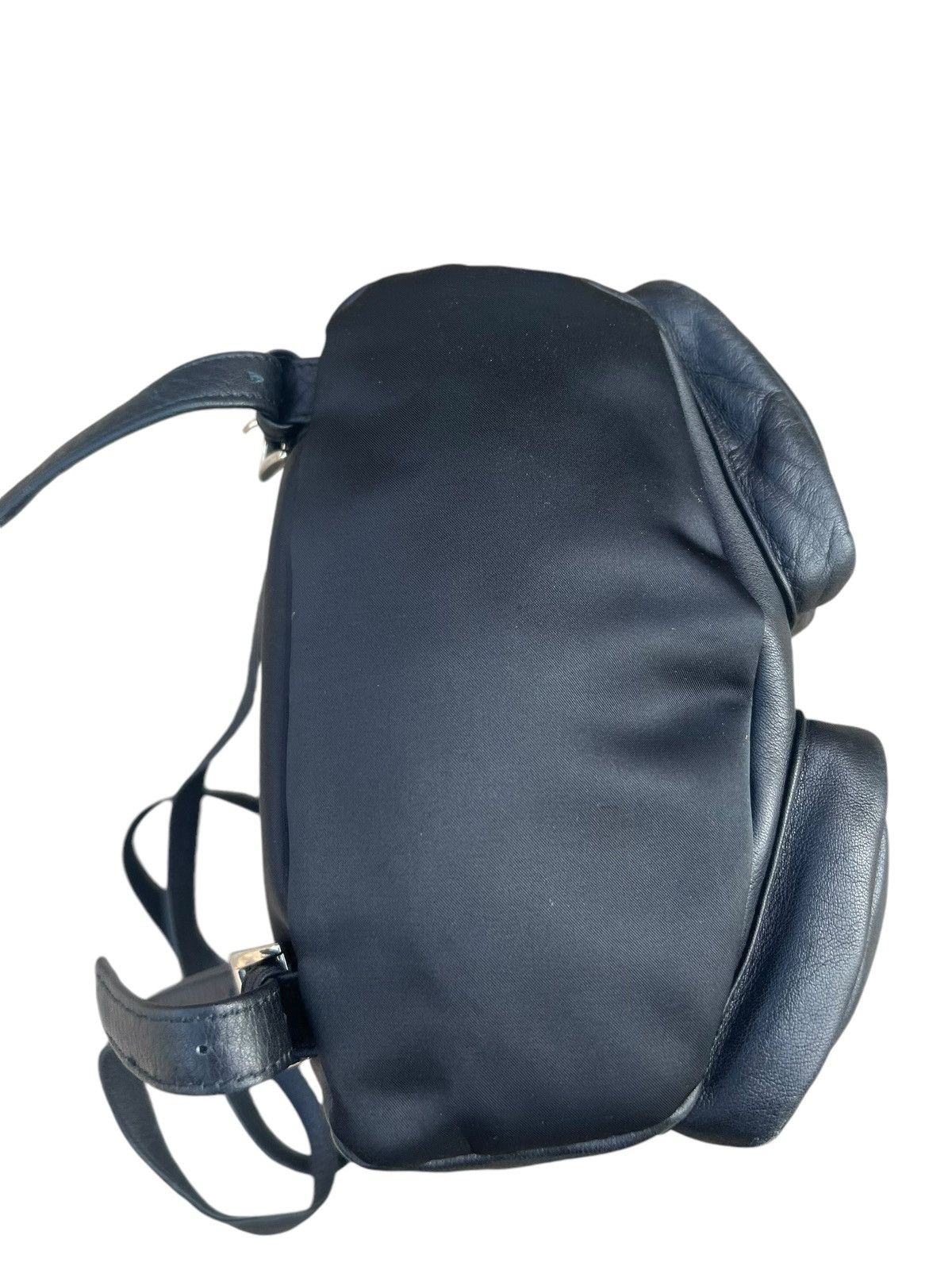 Leather Vintage 90s UCOB Patina Black Leather Cargo Backpack Bag Size ONE SIZE - 19 Thumbnail