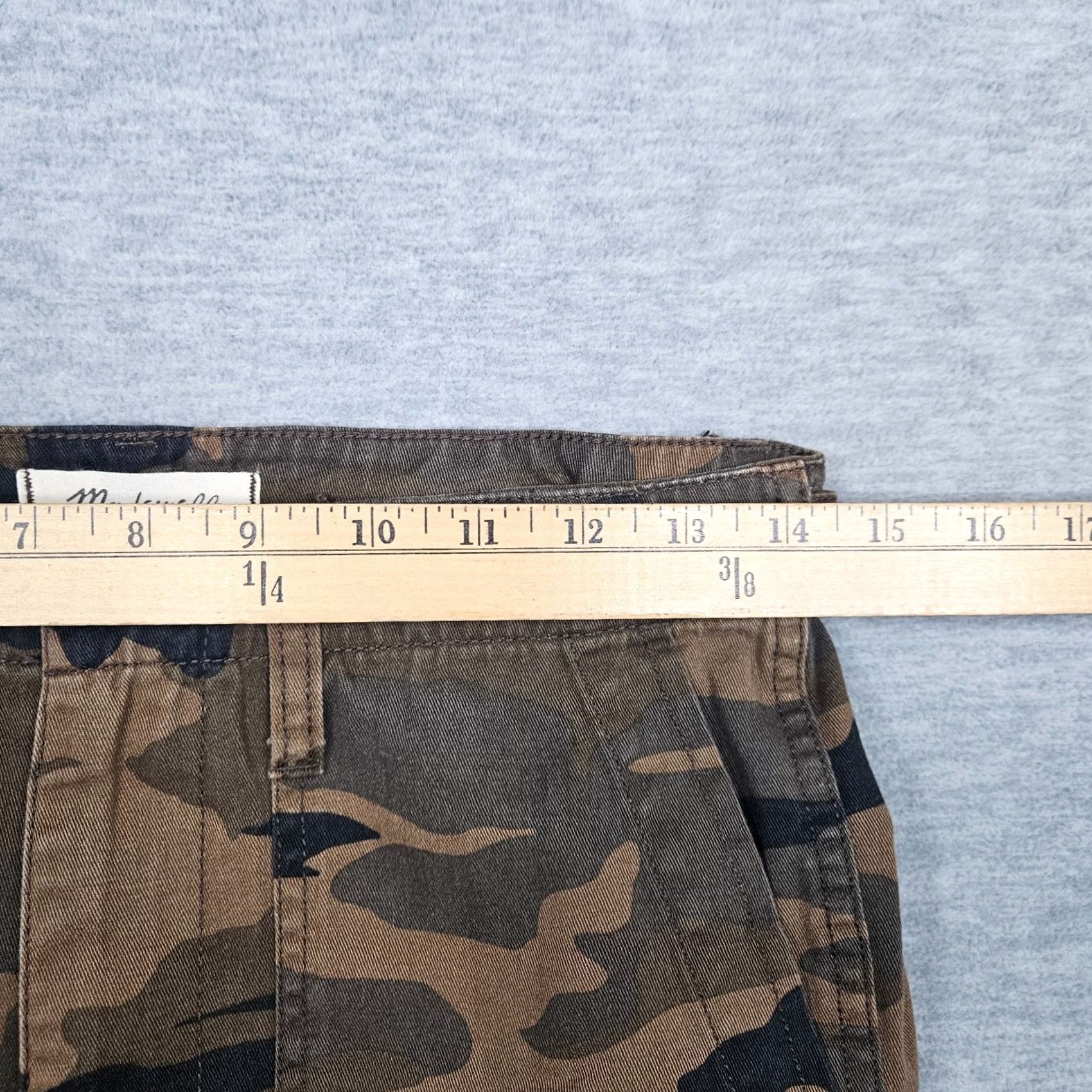 Madewell Madewell Pants in Camo Adjustable Waist High Rise Women's Size 26 Multicolor Casual Regular Cotton Size 26" / US 2 / IT 38 - 2 Thumbnail