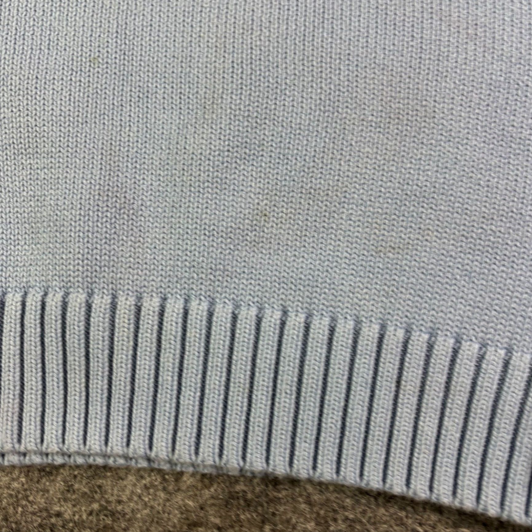 Lands' End Lands End Sweater Unisex Adults Knit Wool Round Neck Long Sleeve Raglan Knit Style Vintage 90s Casual Workwear L Tall Blue Solid Logo Size L / US 10 / IT 46 - 7 Thumbnail