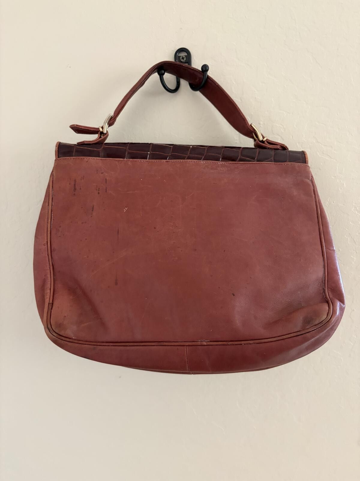 Saks Fifth Avenue Vintage Saks Fifth Satchel - Deep Burgundy Size ONE SIZE - 10 Thumbnail