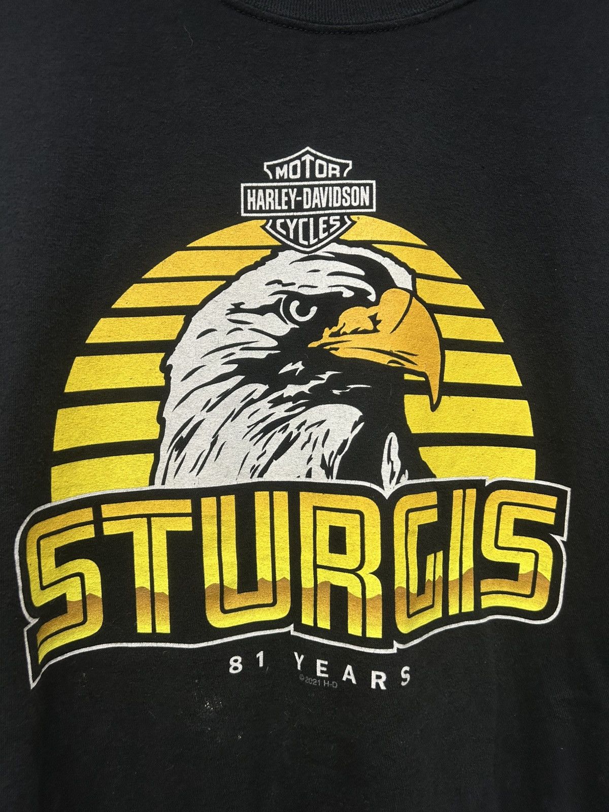 Harley Davidson Harley Davison Sturgis Eagle Logo Black Tshirt Size US XXL / EU 58 / 5 - 2 Thumbnail