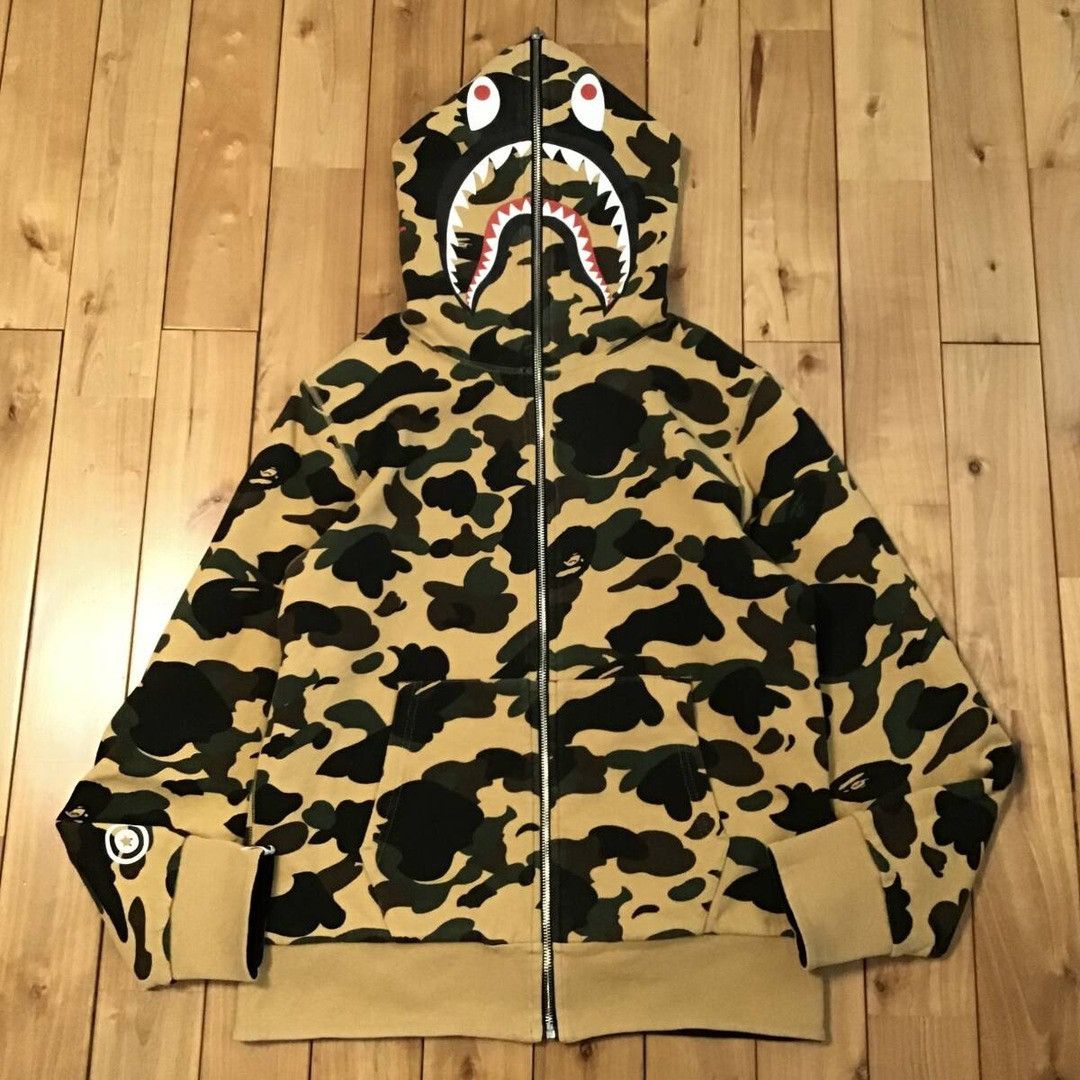 Bape 🔥Reversible🔥 BAPE camo Shark Full Zip Hoodie a bathing ape Size US M / EU 48-50 / 2 - 2 Thumbnail