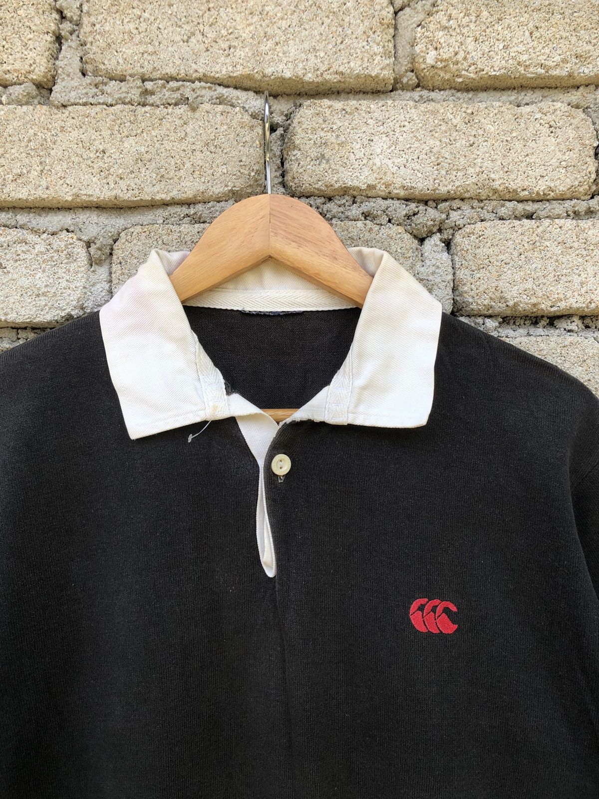 Canterbury of New Zealand Vintage Sunfaded Canterbury Polo Rugby Shirts Size US L / EU 52-54 / 3 - 4 Thumbnail