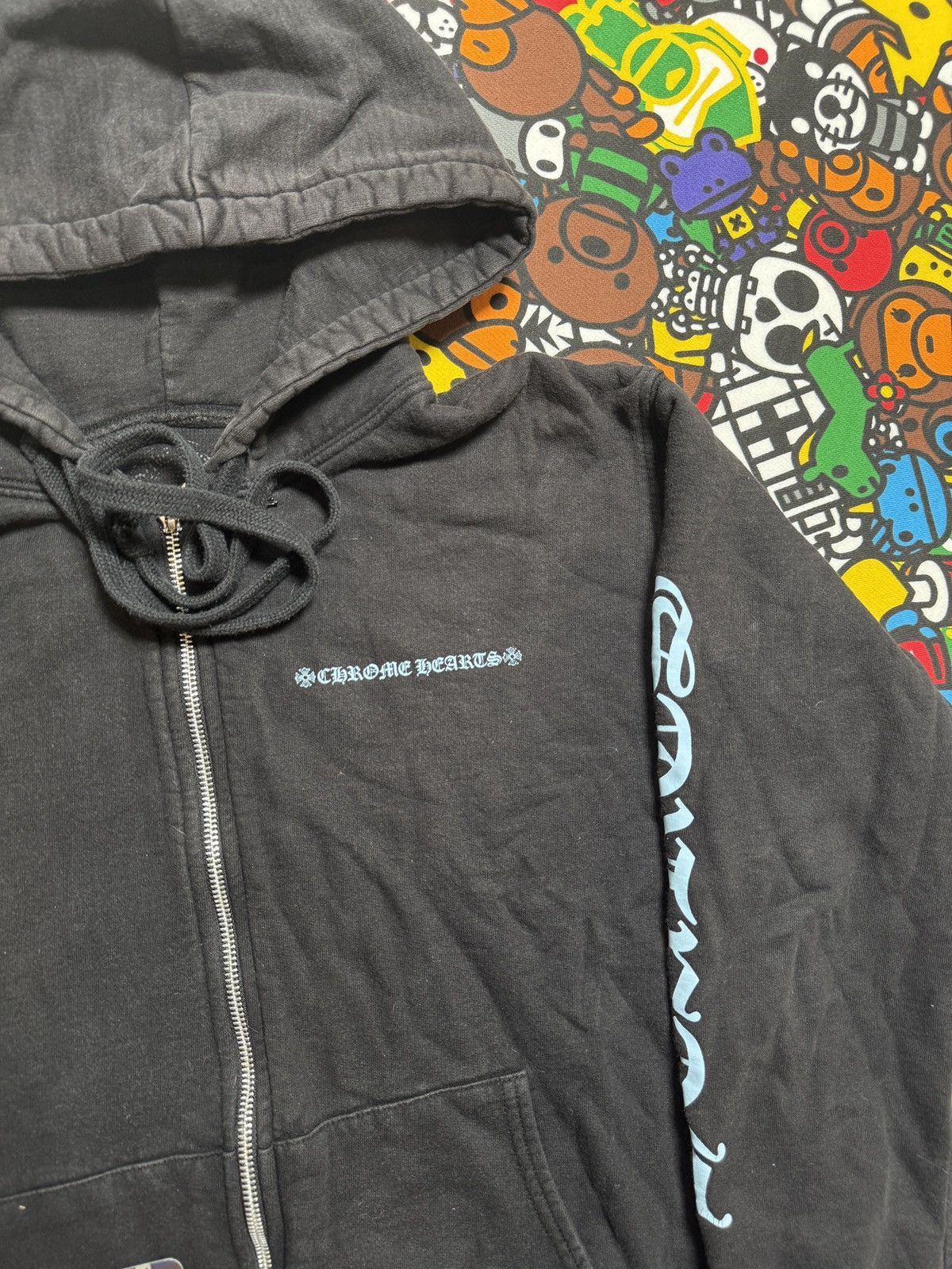 Chrome Hearts Chrome Hearts Icey Blue Script Logo Thermal Hoodie Size US M / EU 48-50 / 2 - 3 Thumbnail