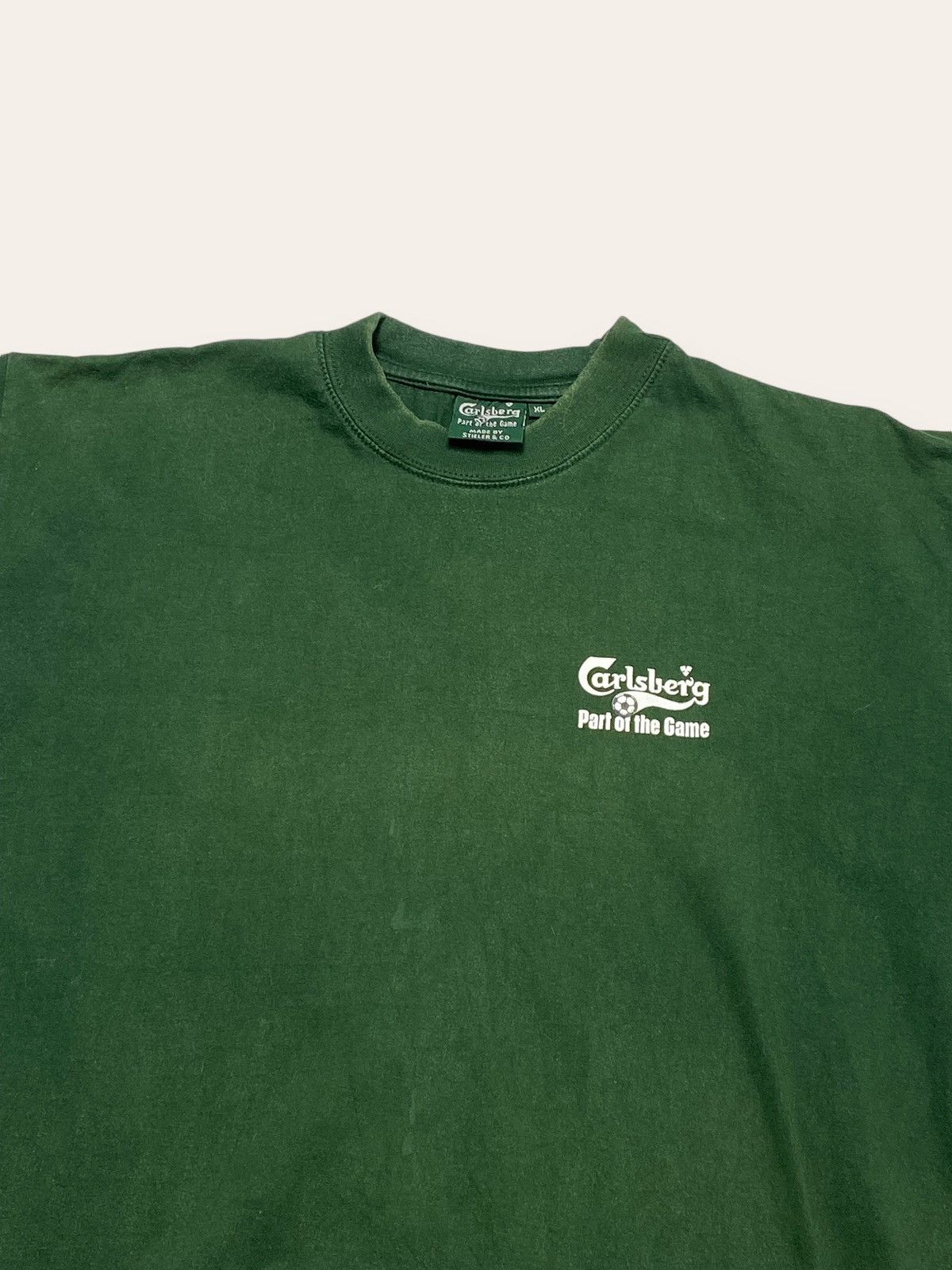 Vintage Vintage CARLSBERG Soccer Football Part Of The Game Tee Shirt Size US XL / EU 56 / 4 - 3 Thumbnail