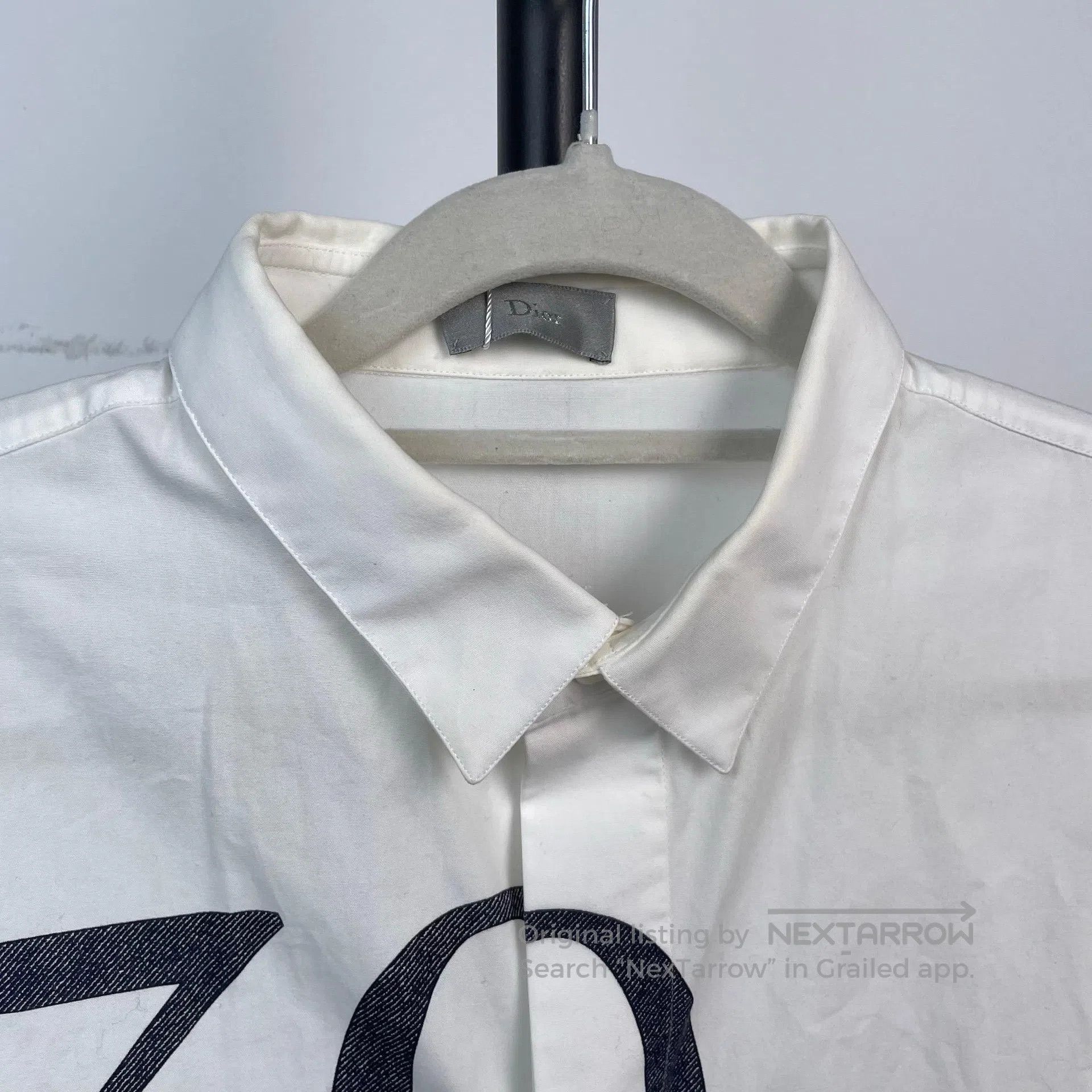 Dior Dior size 41 White Digital Print Limited Edition Collared Size US S / EU 44-46 / 1 - 6 Thumbnail