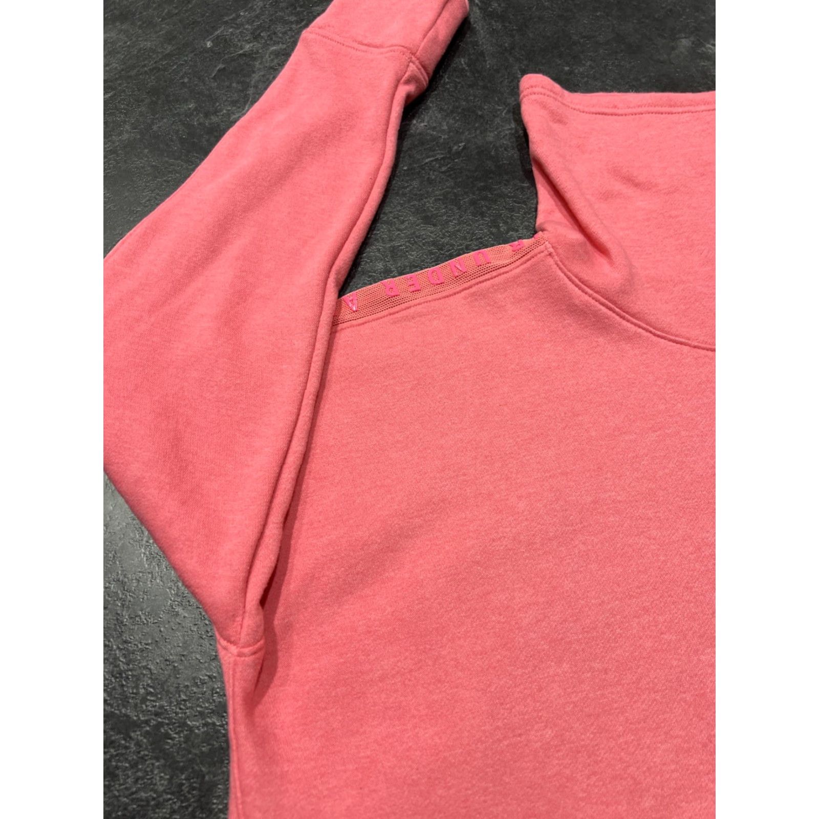 Under Armour Under Armour Sweatshirt Womens XL Cowl Neck Pockets Pullover Athleisure Pink Long Sleeve Regular Sweatshirt Women Size XL / US 12-14 / IT 48-50 - 4 Thumbnail