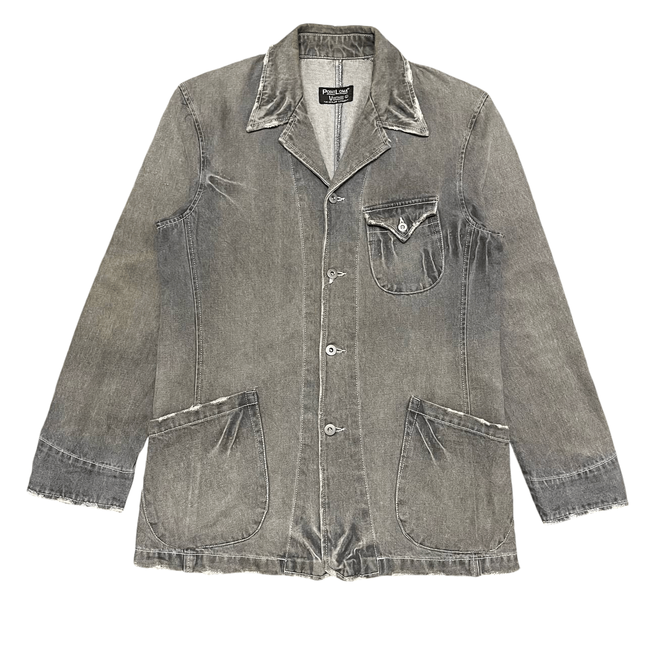 Japanese Brand Vintage Point Loma Distressed Style Jacket Issey Miyake Size US L / EU 52-54 / 3 - 1 Thumbnail