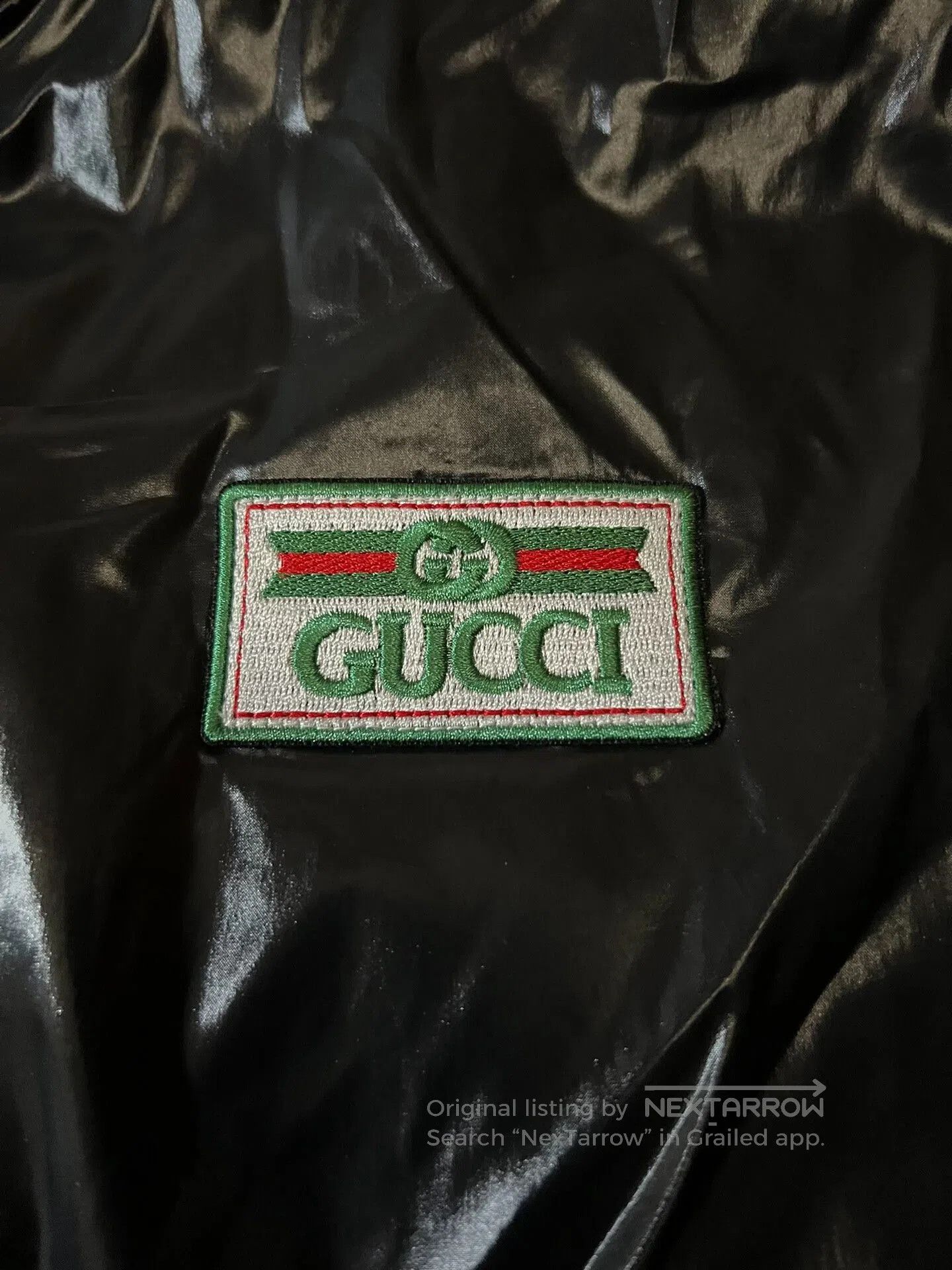 Gucci gucci logo embroidered jacket in black. Size US L / EU 52-54 / 3 - 3 Thumbnail